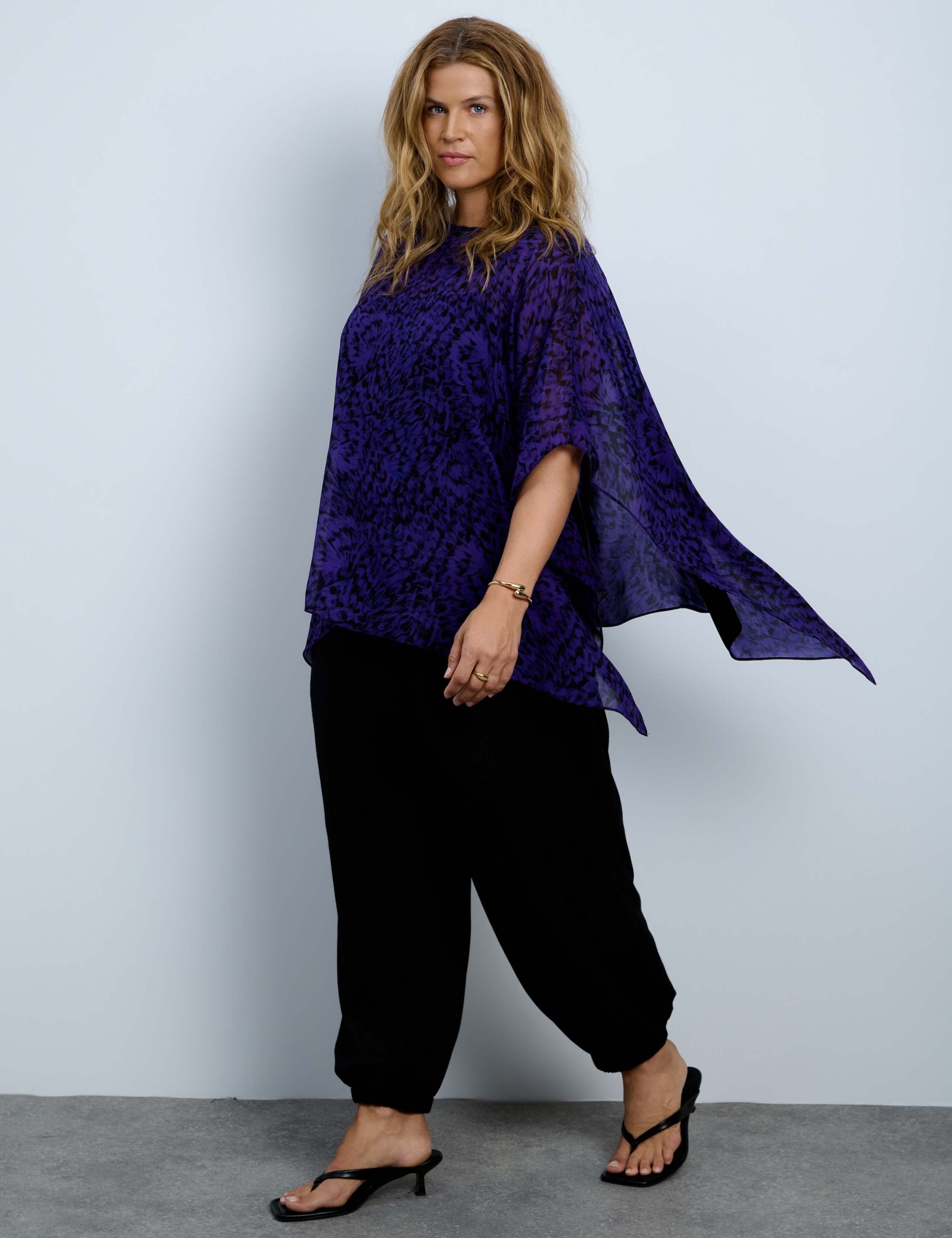 Printed Slash Neck Top 5 of 5