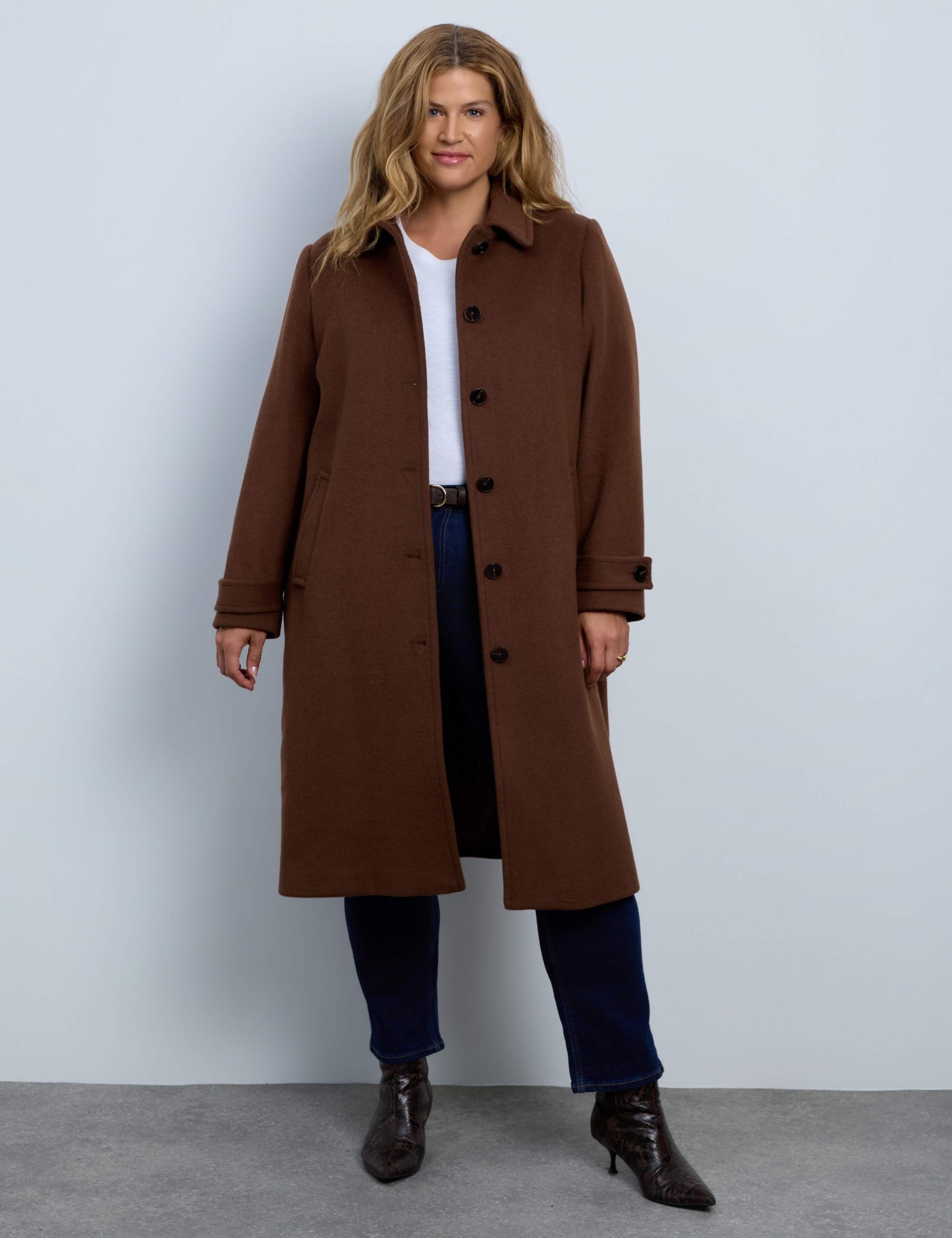 Wool Rich Tailored Longline Coat 1 of 7