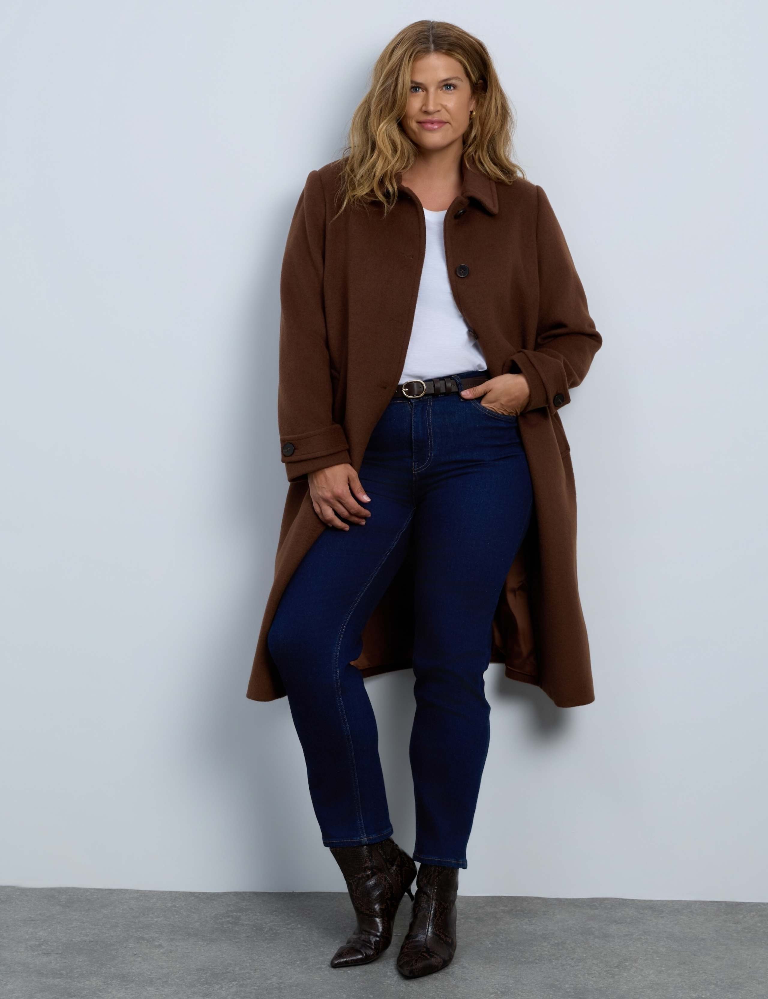 Wool Rich Tailored Longline Coat 4 of 7