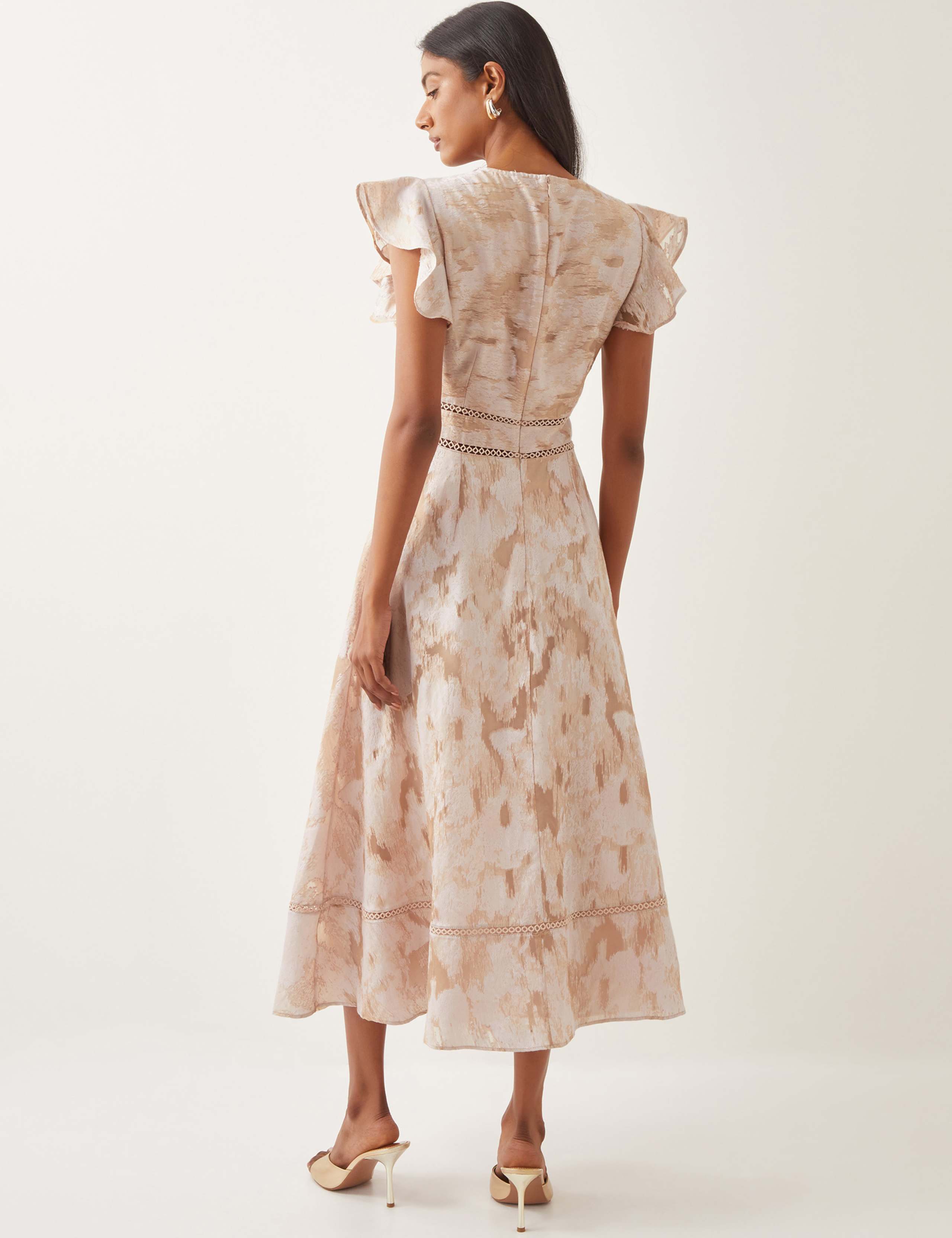 Jacquard Embroidered Midaxi Tea Dress 4 of 4