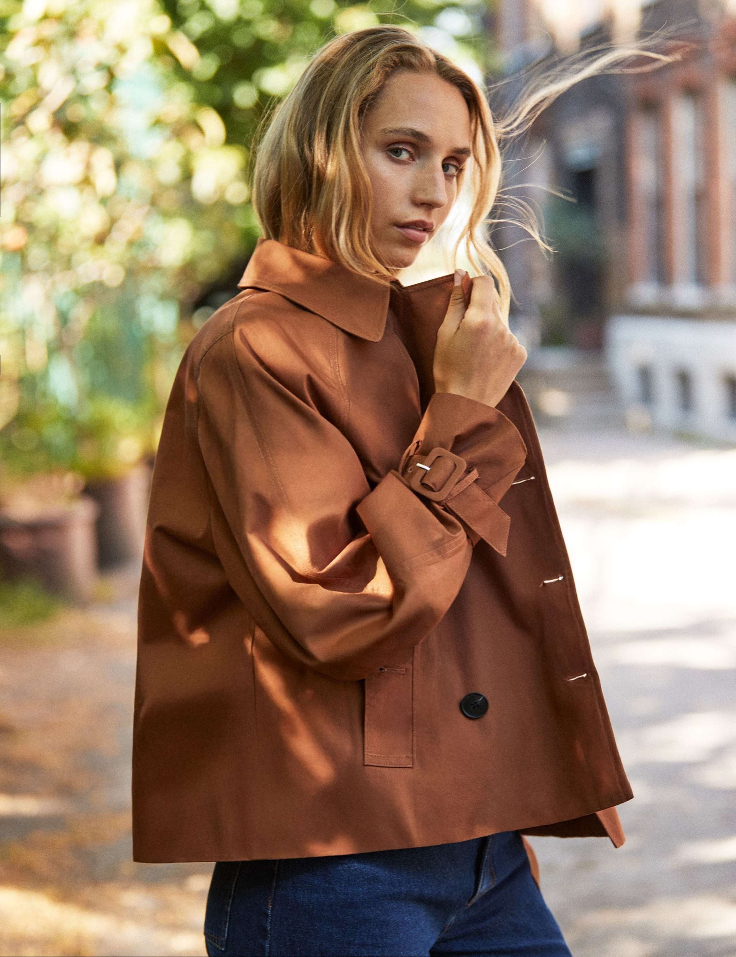 Pure Cotton Short Trench Coat 3 of 5