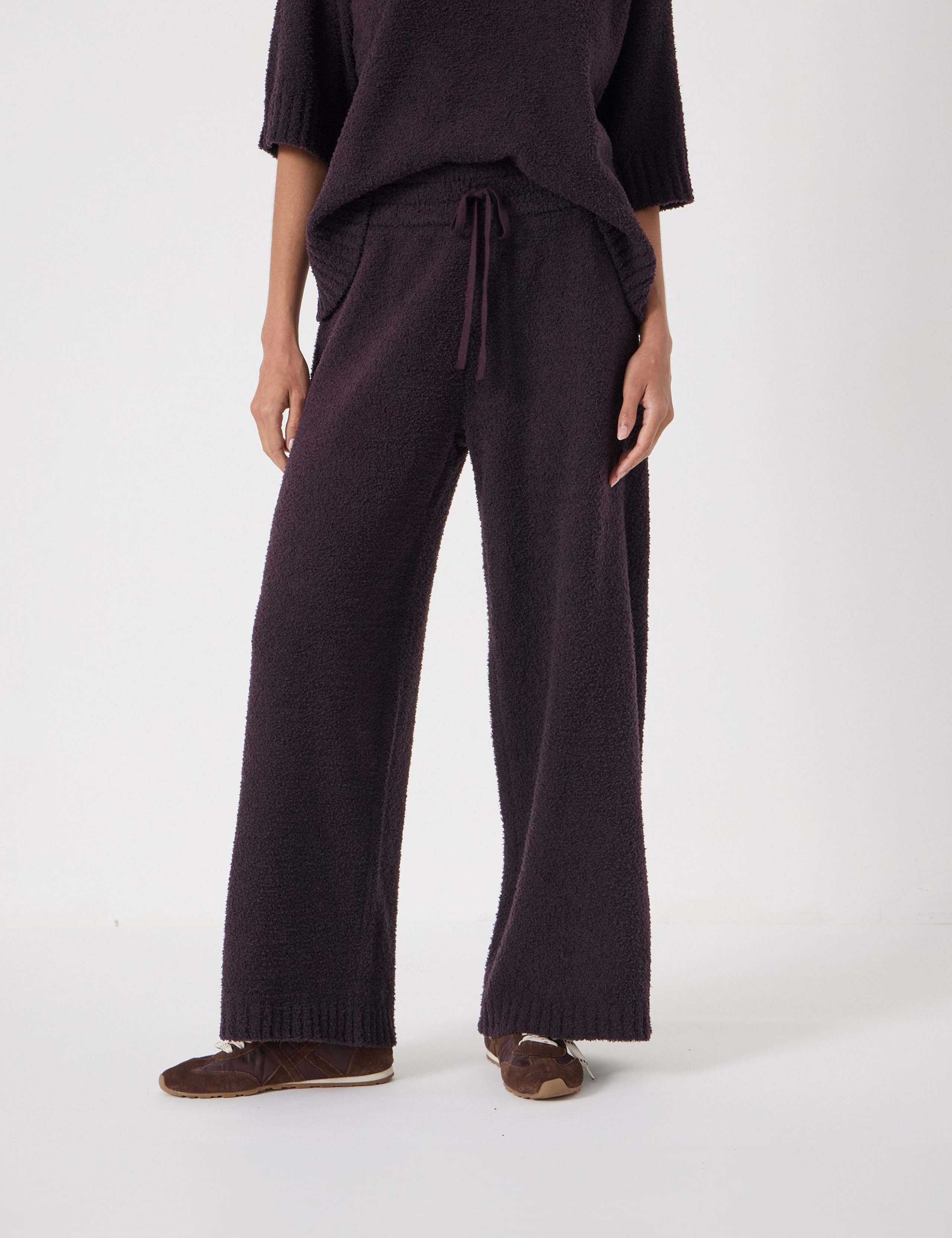 Textured Wide Leg Trousers 2 of 4