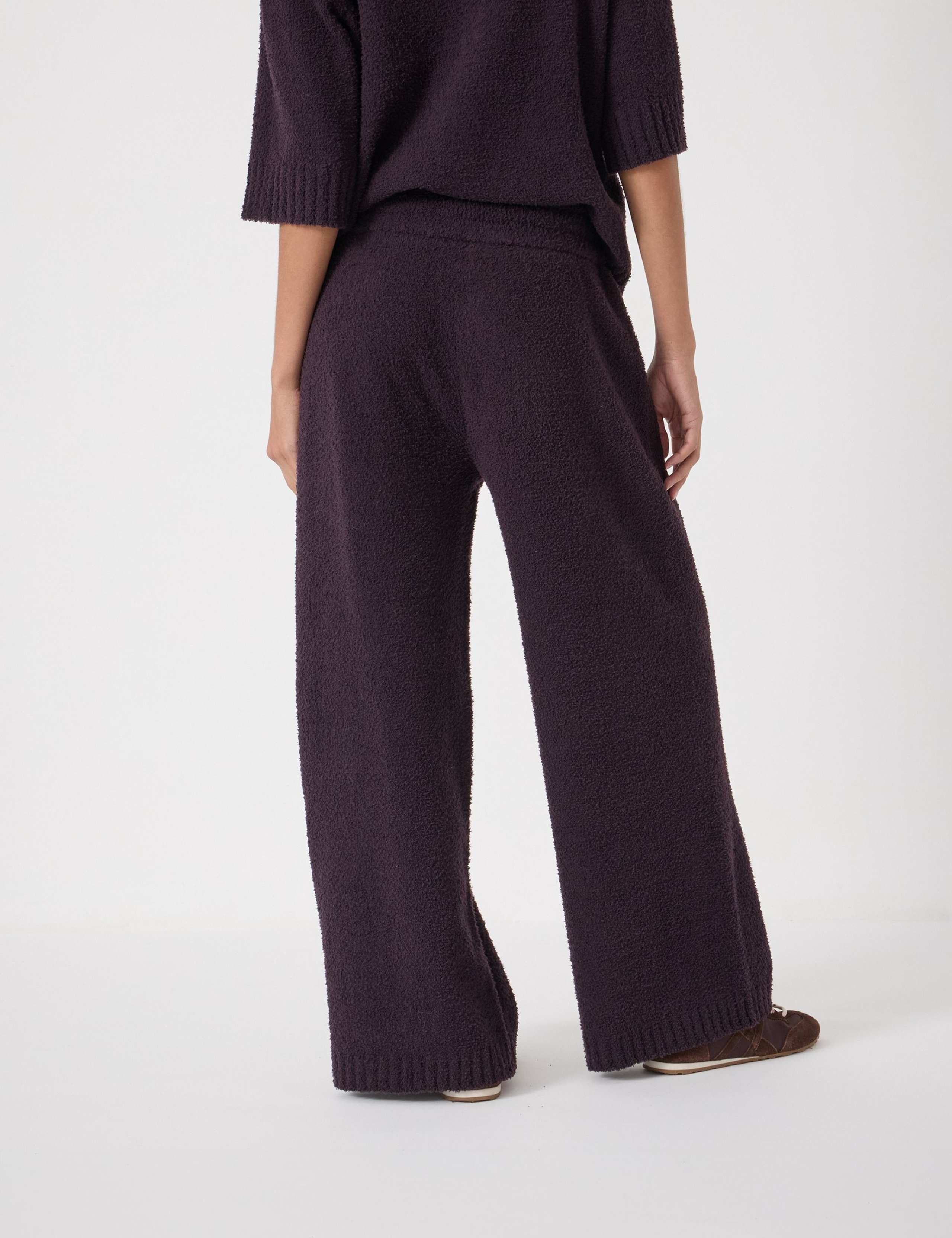 Textured Wide Leg Trousers 3 of 4