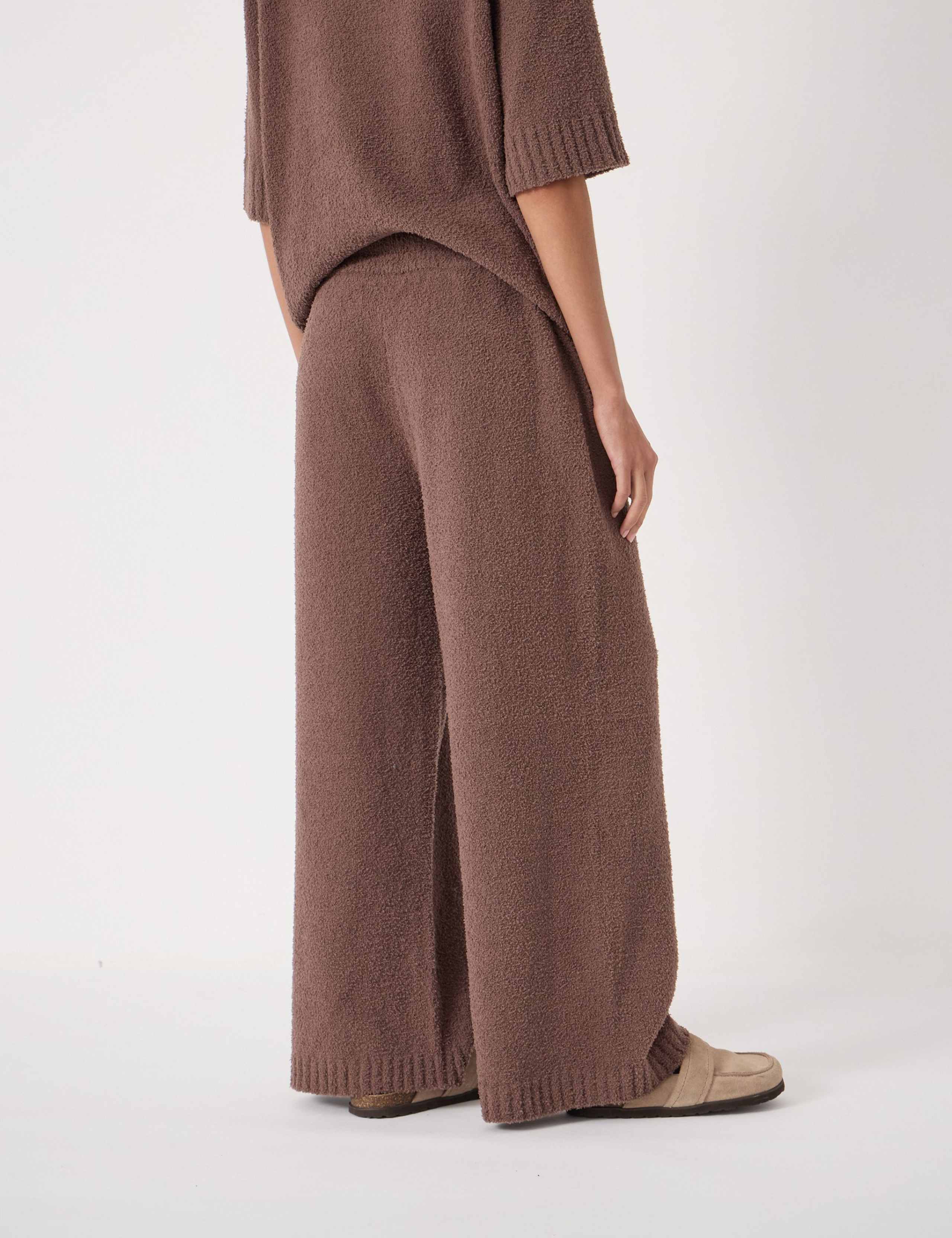 Textured Wide Leg Trousers 3 of 4