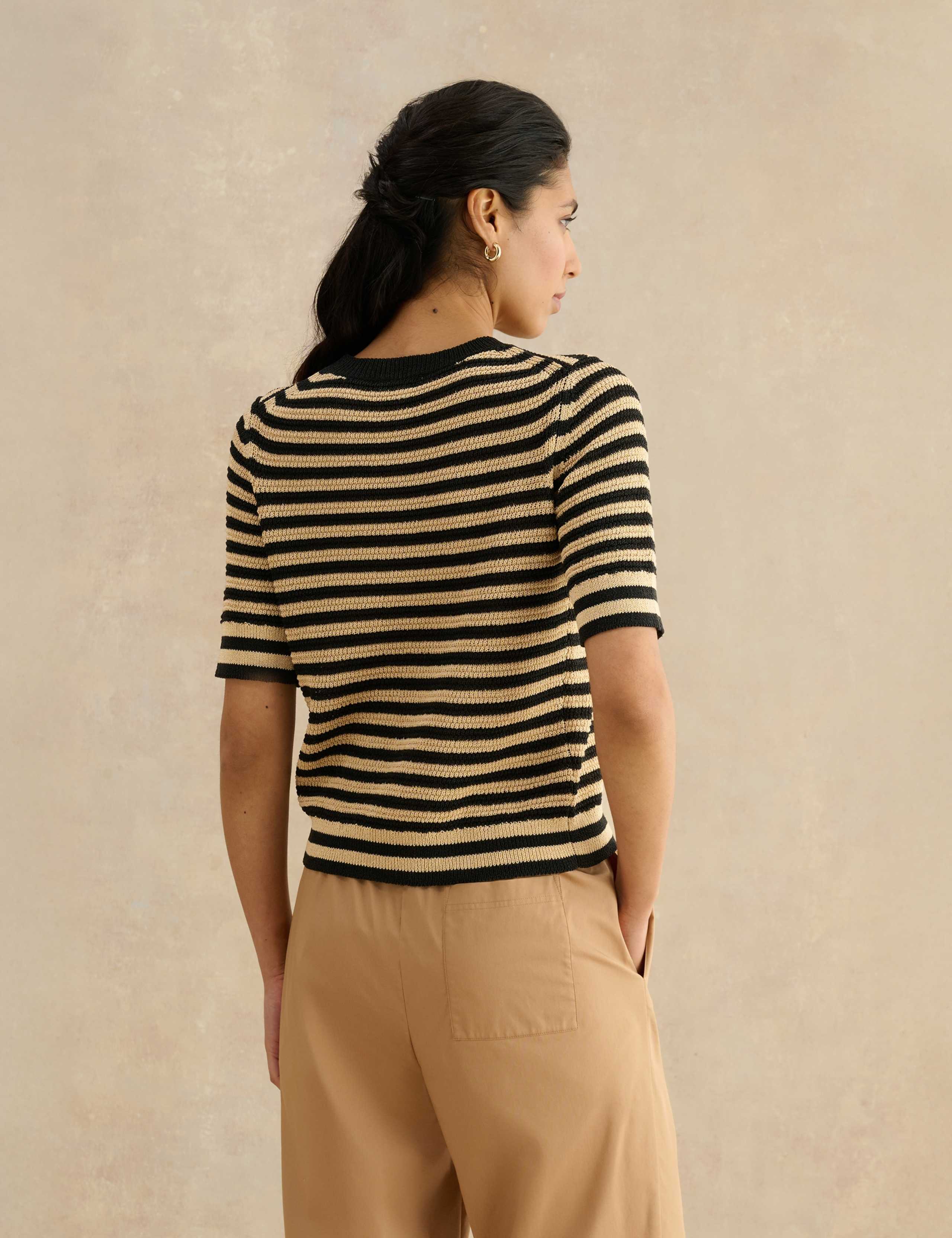 Knitted Striped T-Shirt 4 of 6