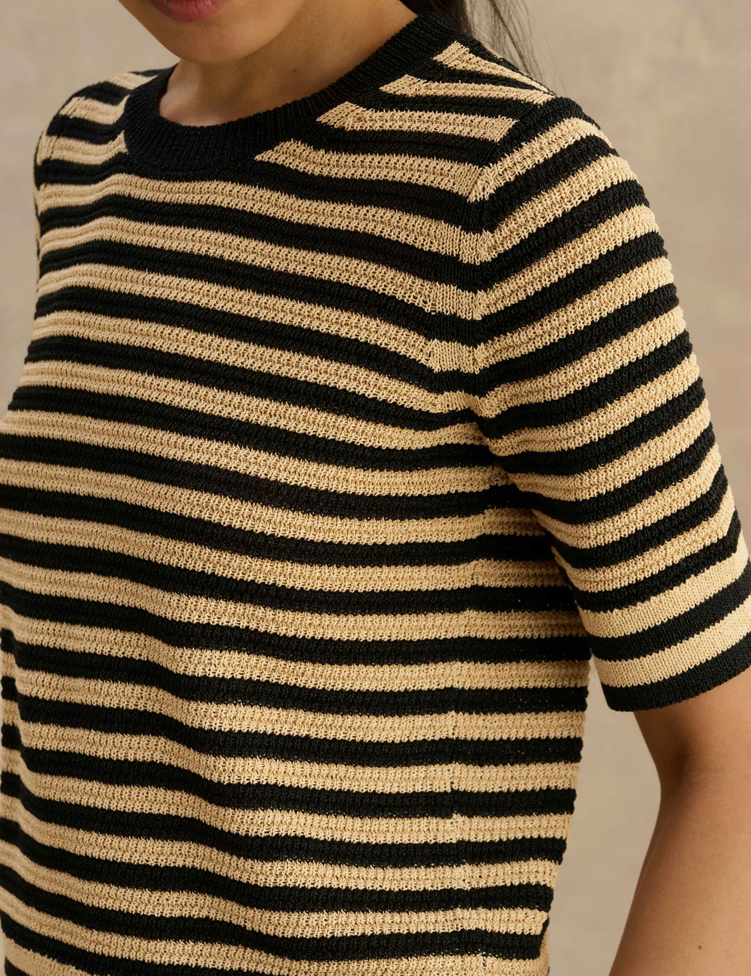 Knitted Striped T-Shirt 5 of 6