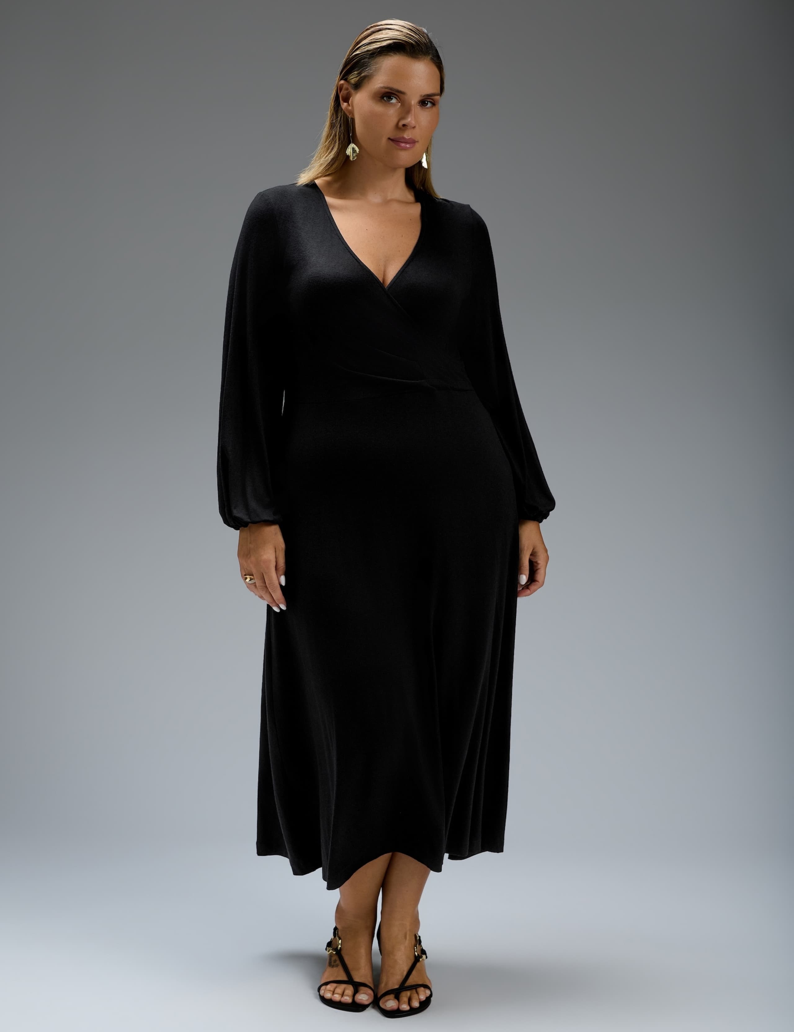 Jersey V Neck Maxi Dress 1 of 6