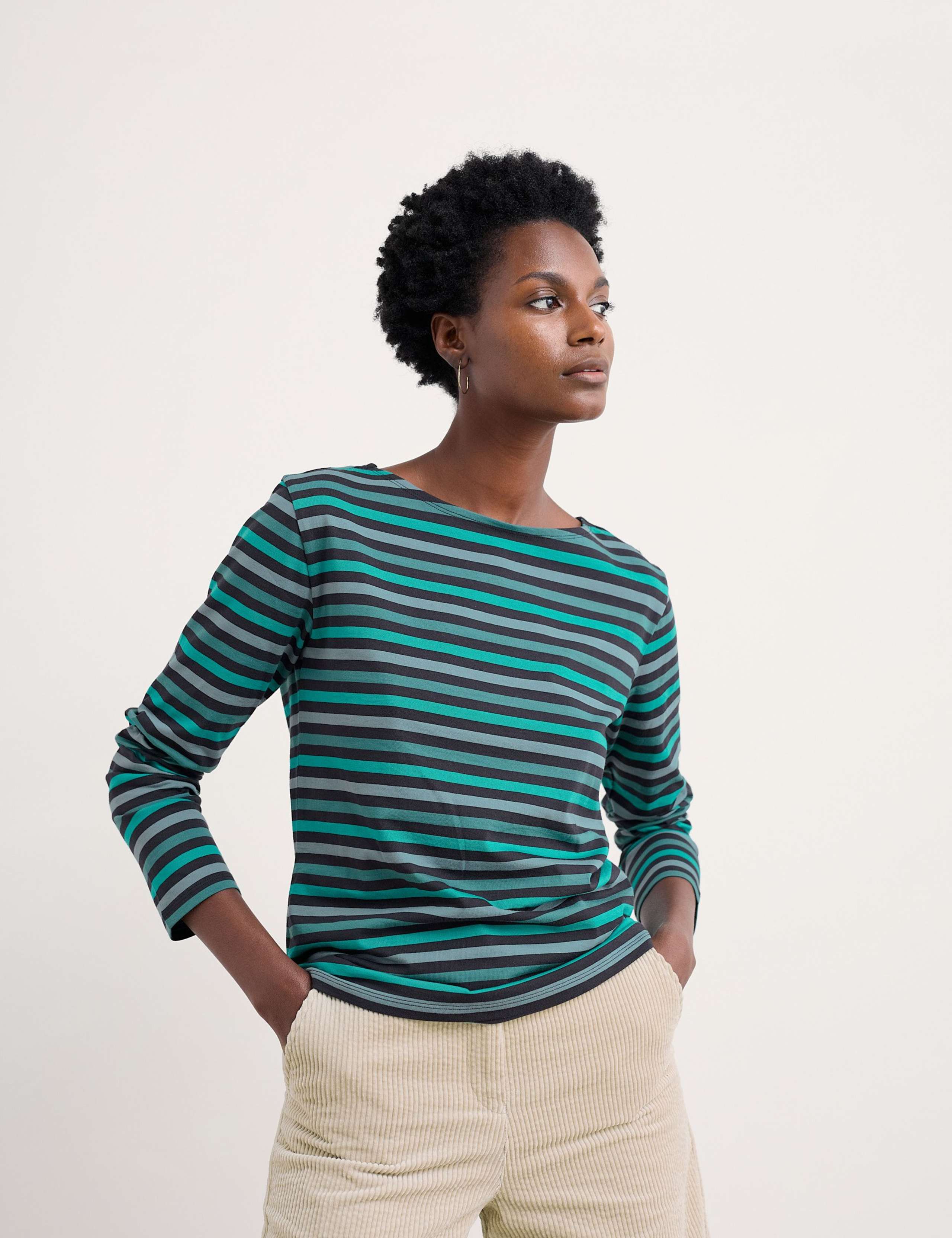 Pure Cotton Striped Top 3 of 5