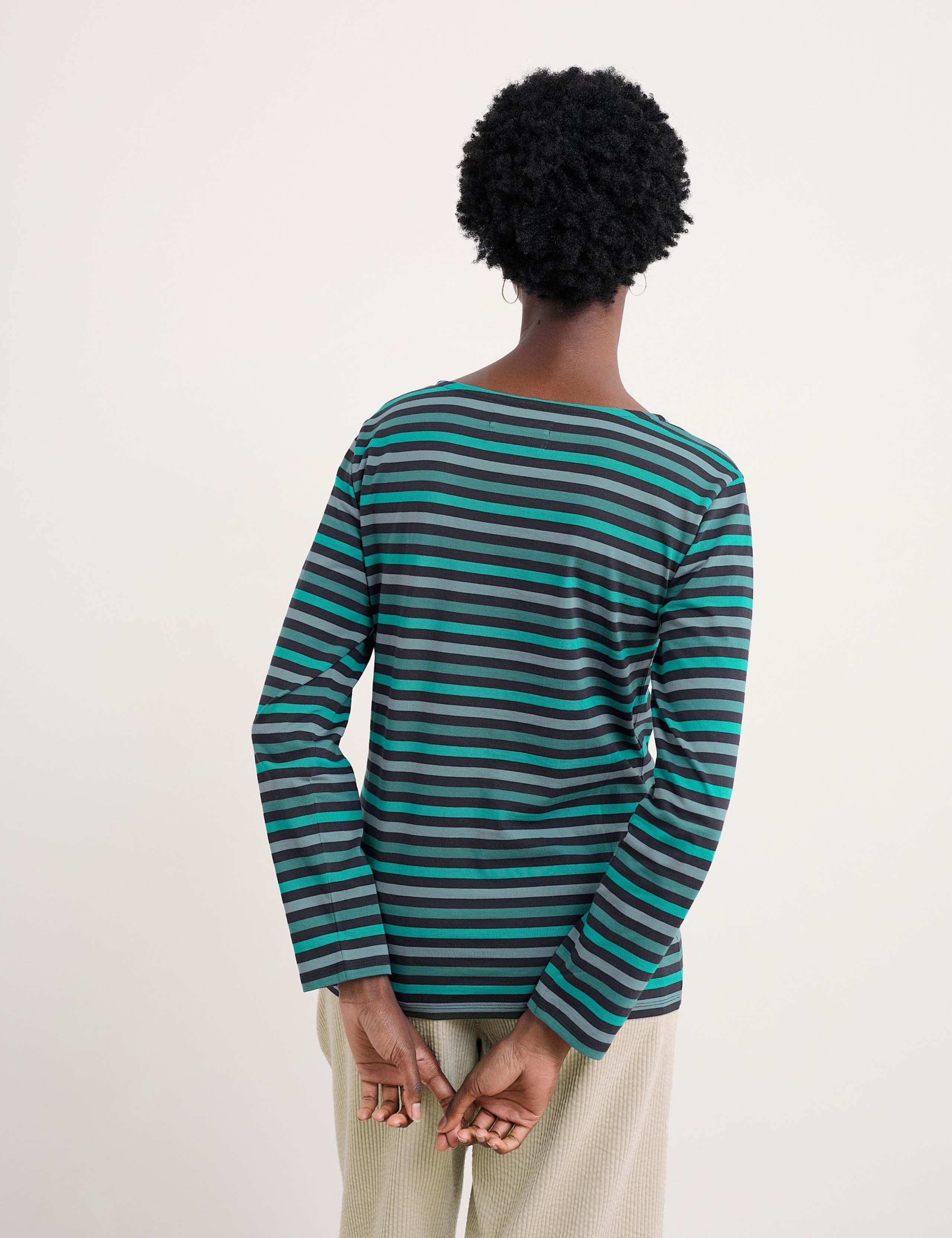Pure Cotton Striped Top 4 of 5