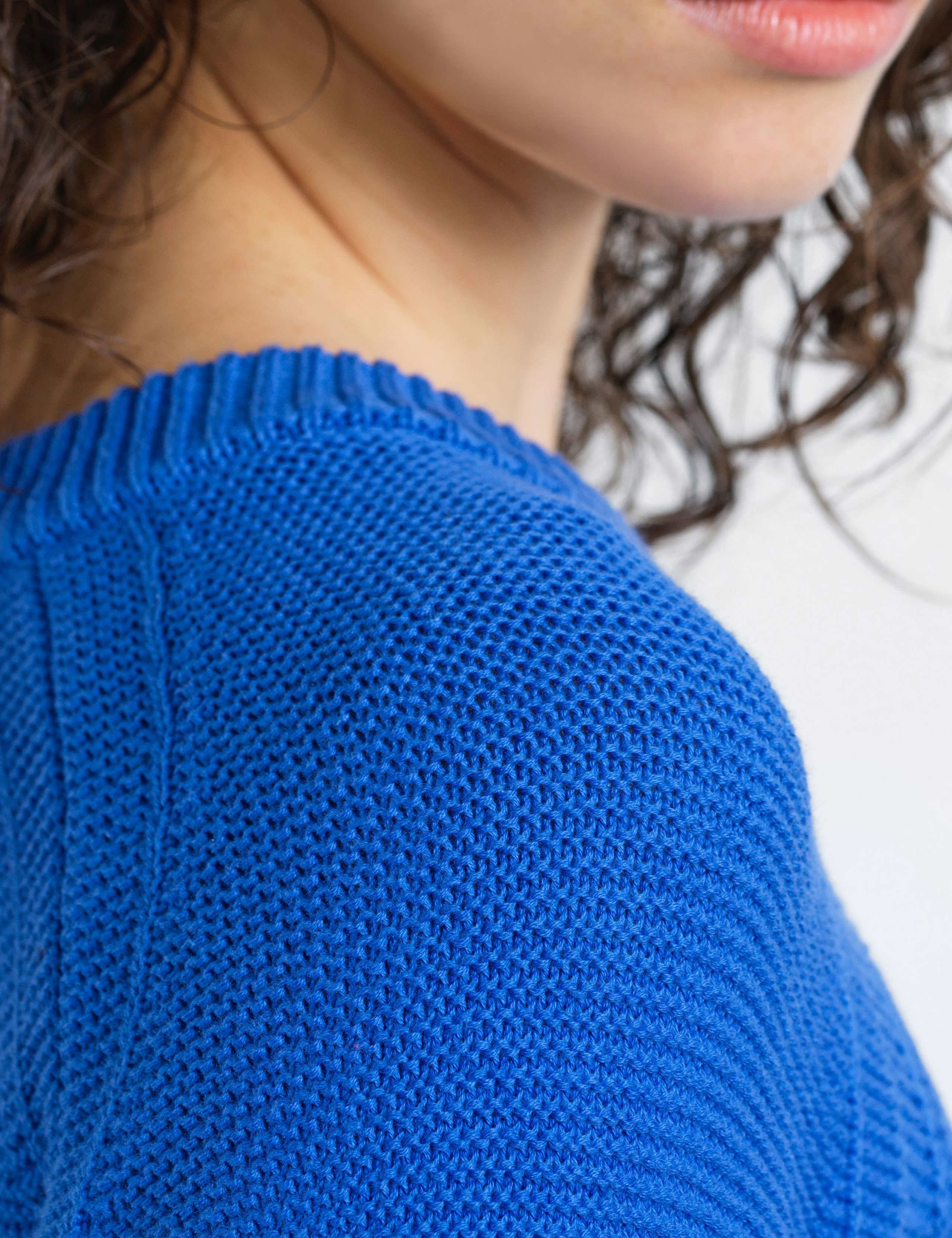 Pure Cotton Textured Crew Neck Jumper 6 of 6