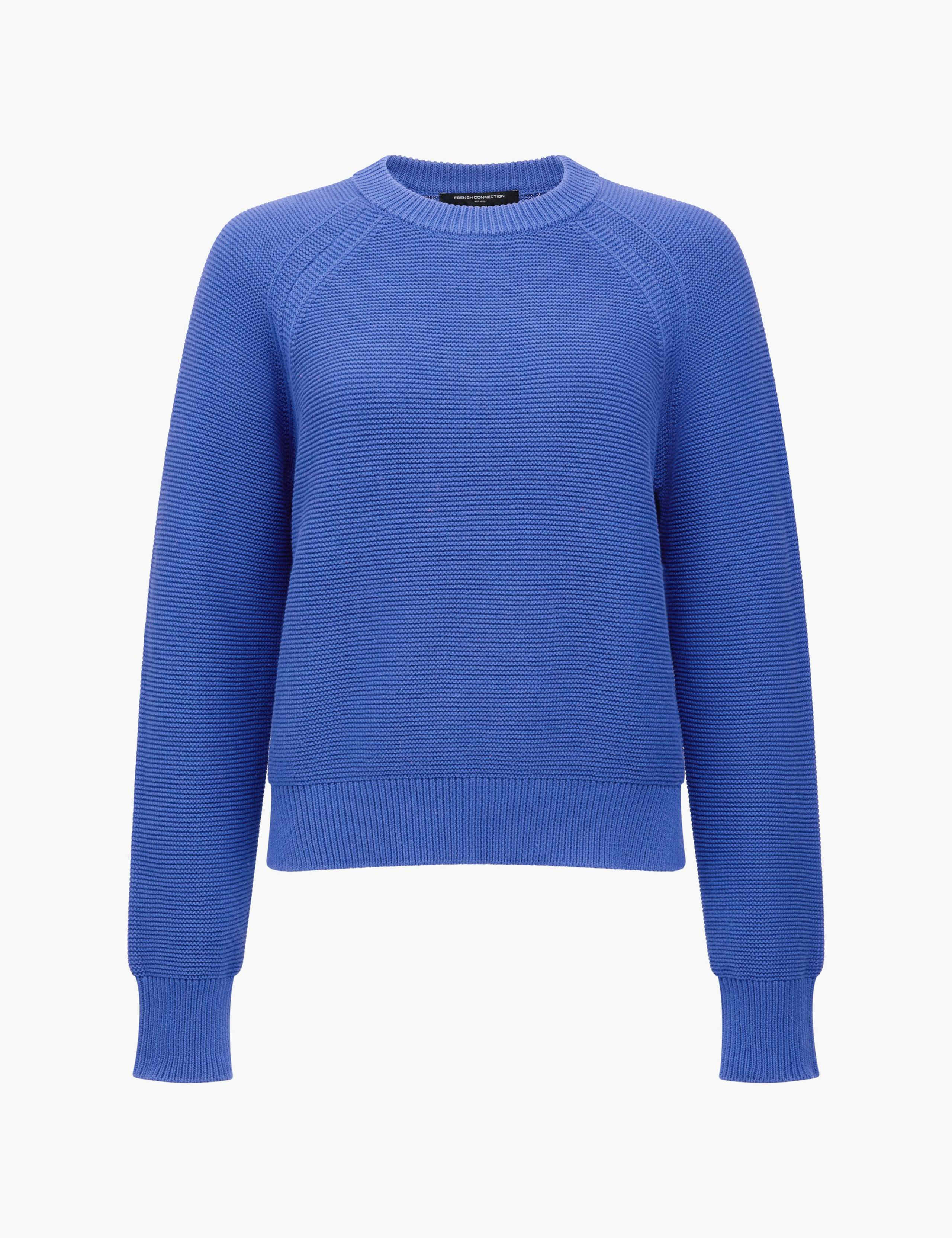 Pure Cotton Textured Crew Neck Jumper 2 of 6