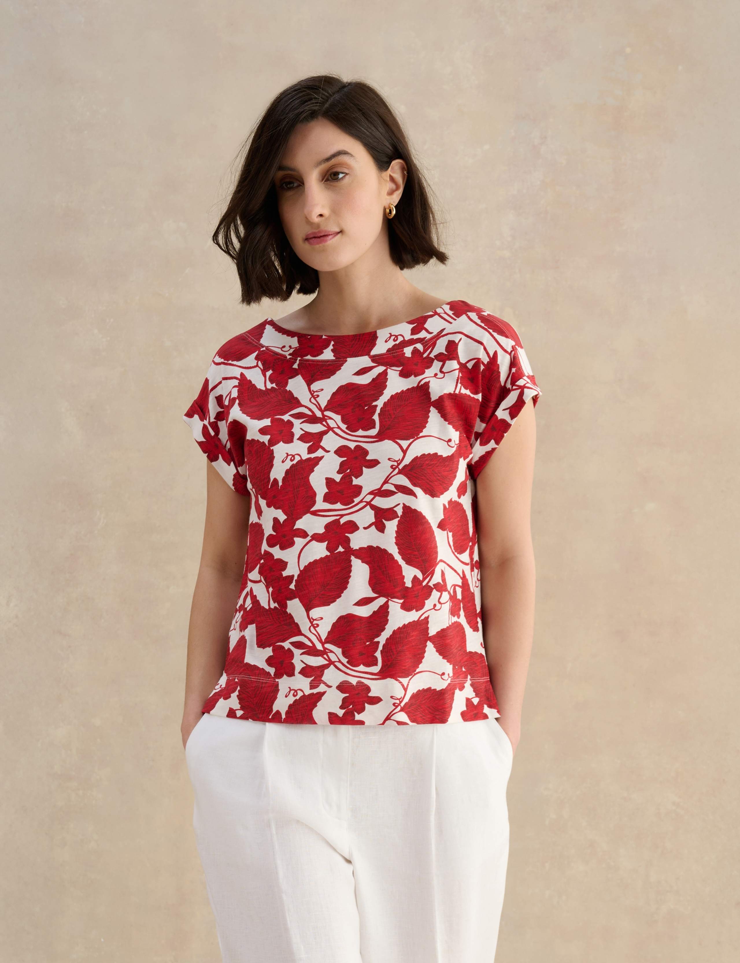 Pure Cotton Floral Top 1 of 6