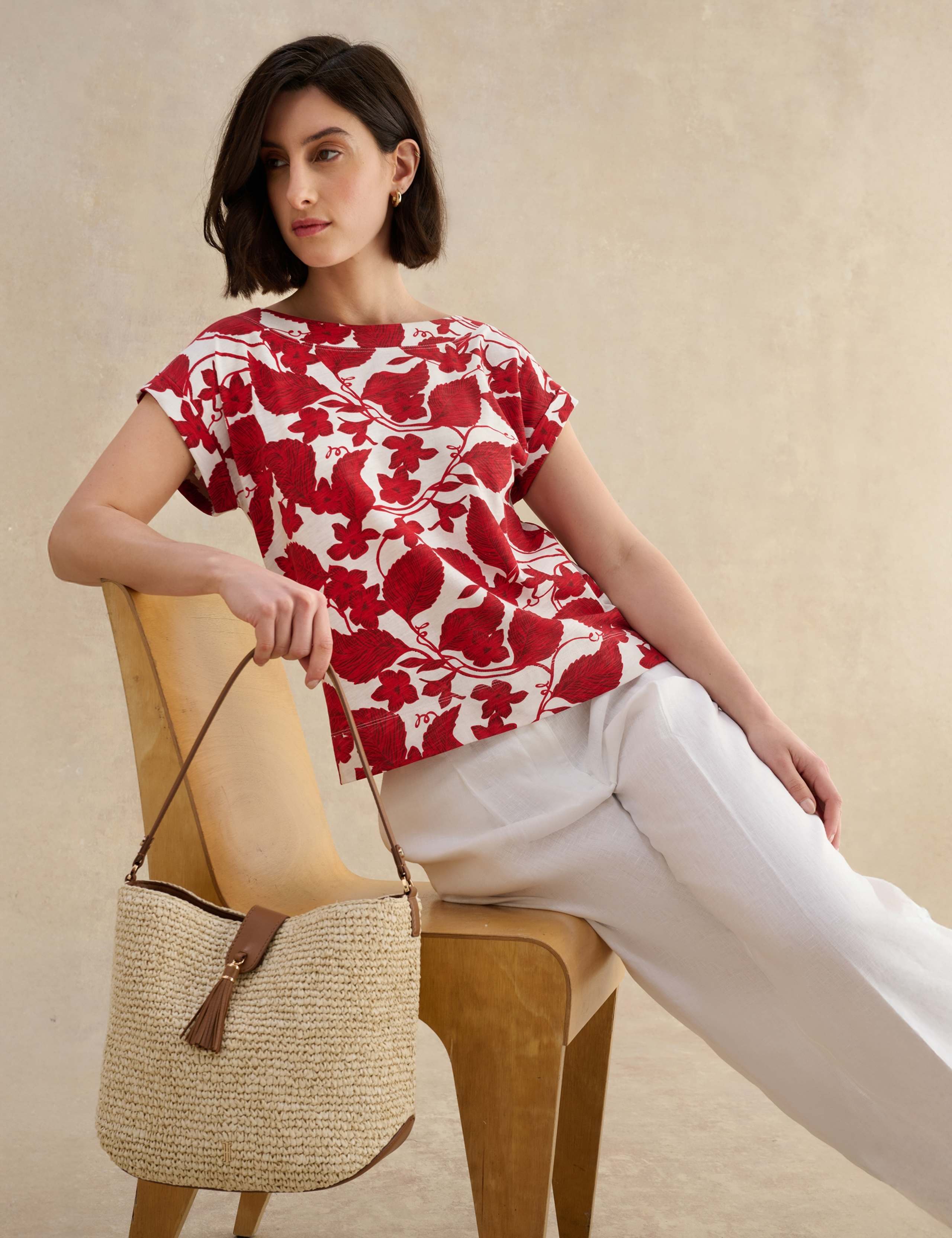 Pure Cotton Floral Top 3 of 6