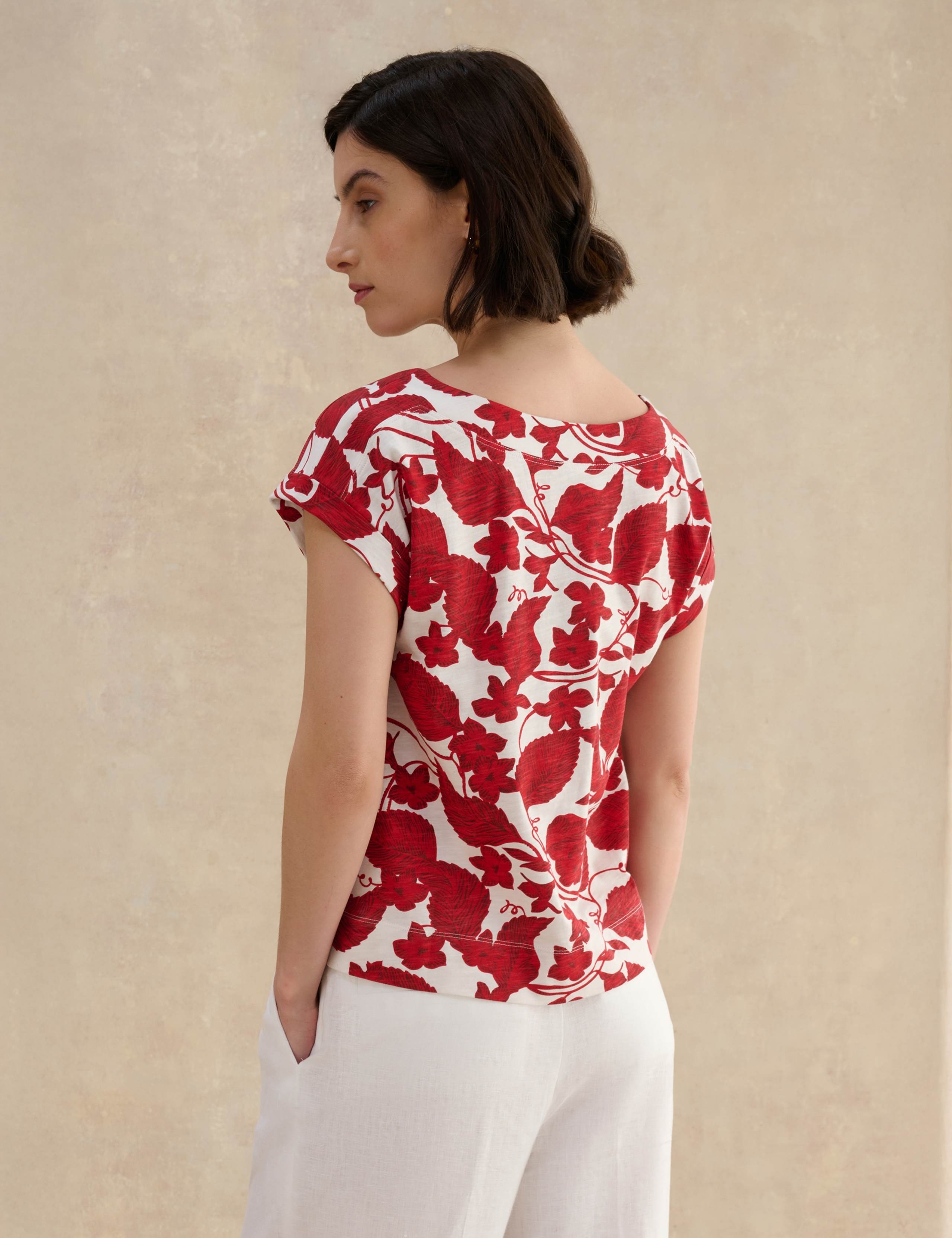 Pure Cotton Floral Top 4 of 6
