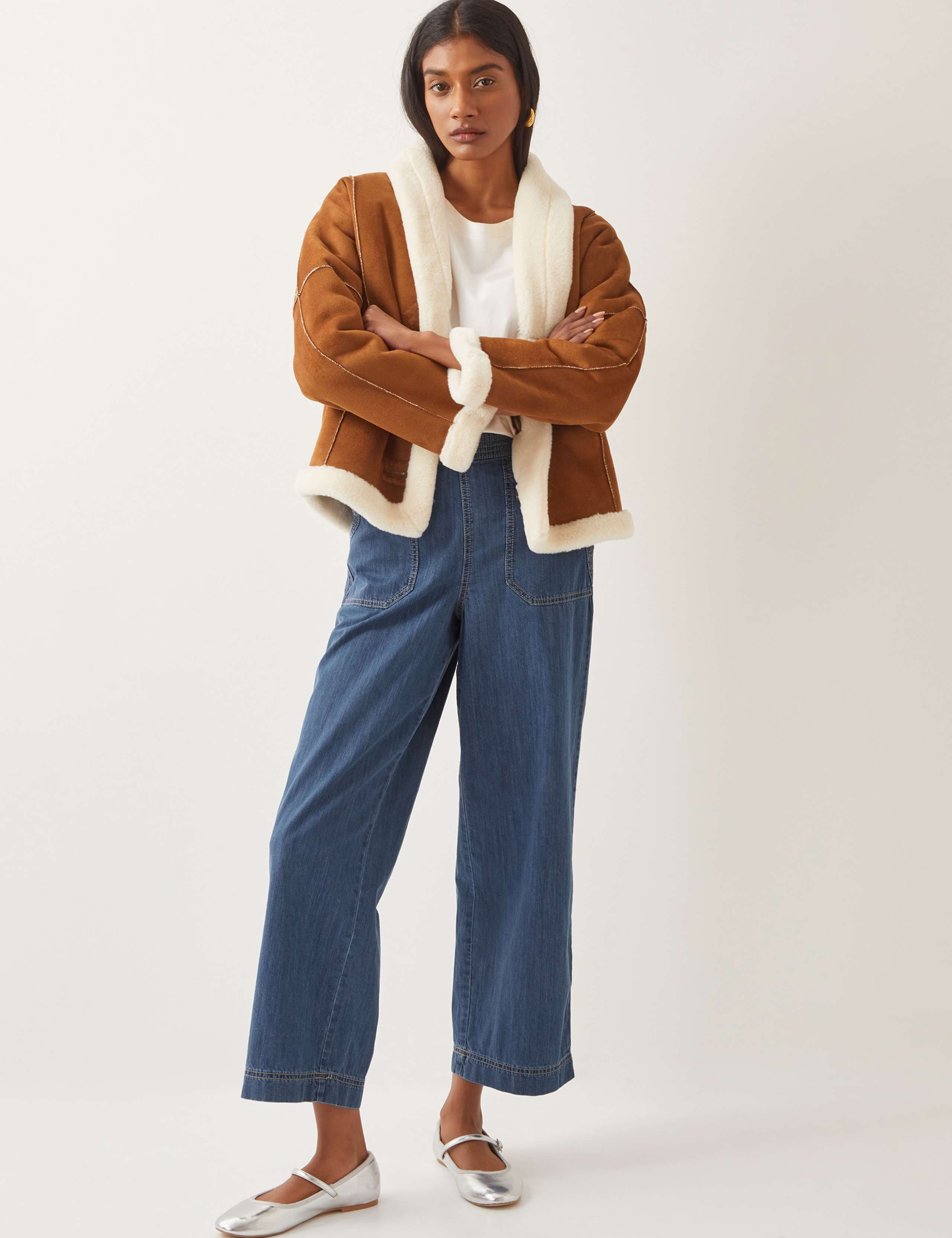 High Waisted Wide Leg Jeans 3 of 5