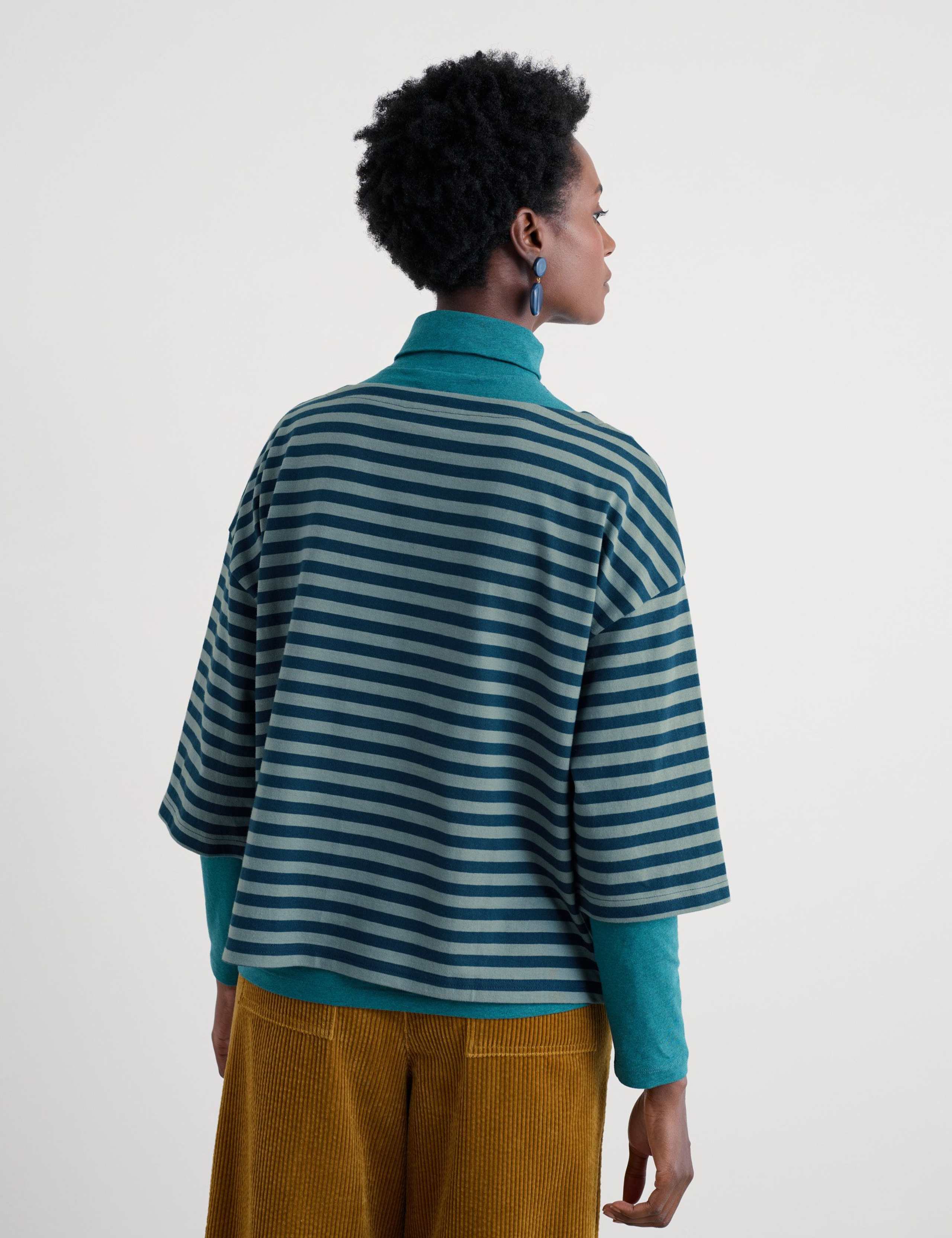 Pure Cotton Striped Top 4 of 5