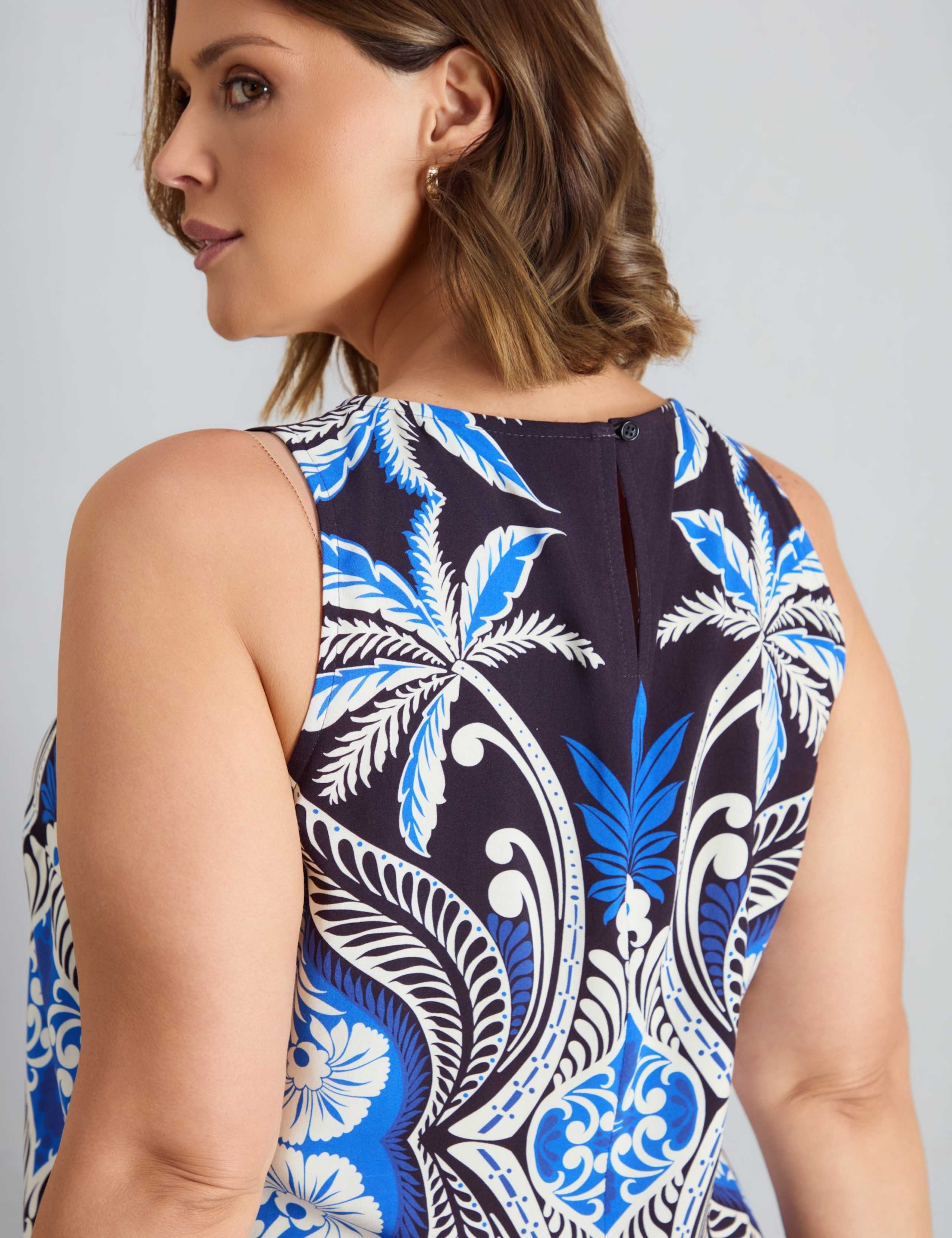 Printed Midaxi Column Dress 3 of 6