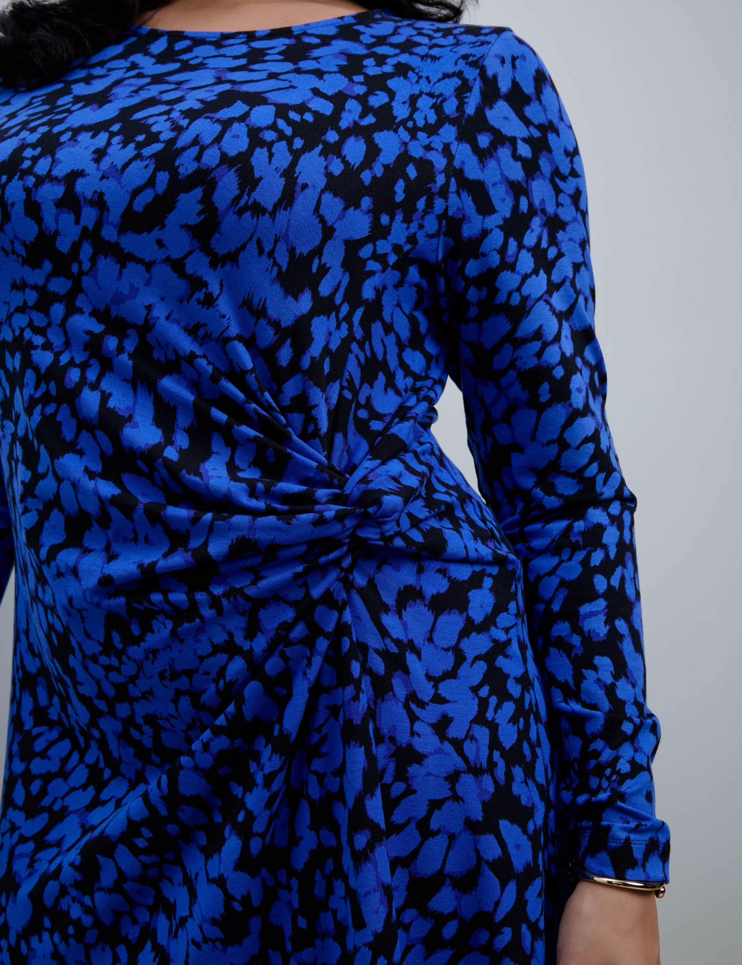 Curve Jersey Abstract Print Midaxi Dress 5 of 5