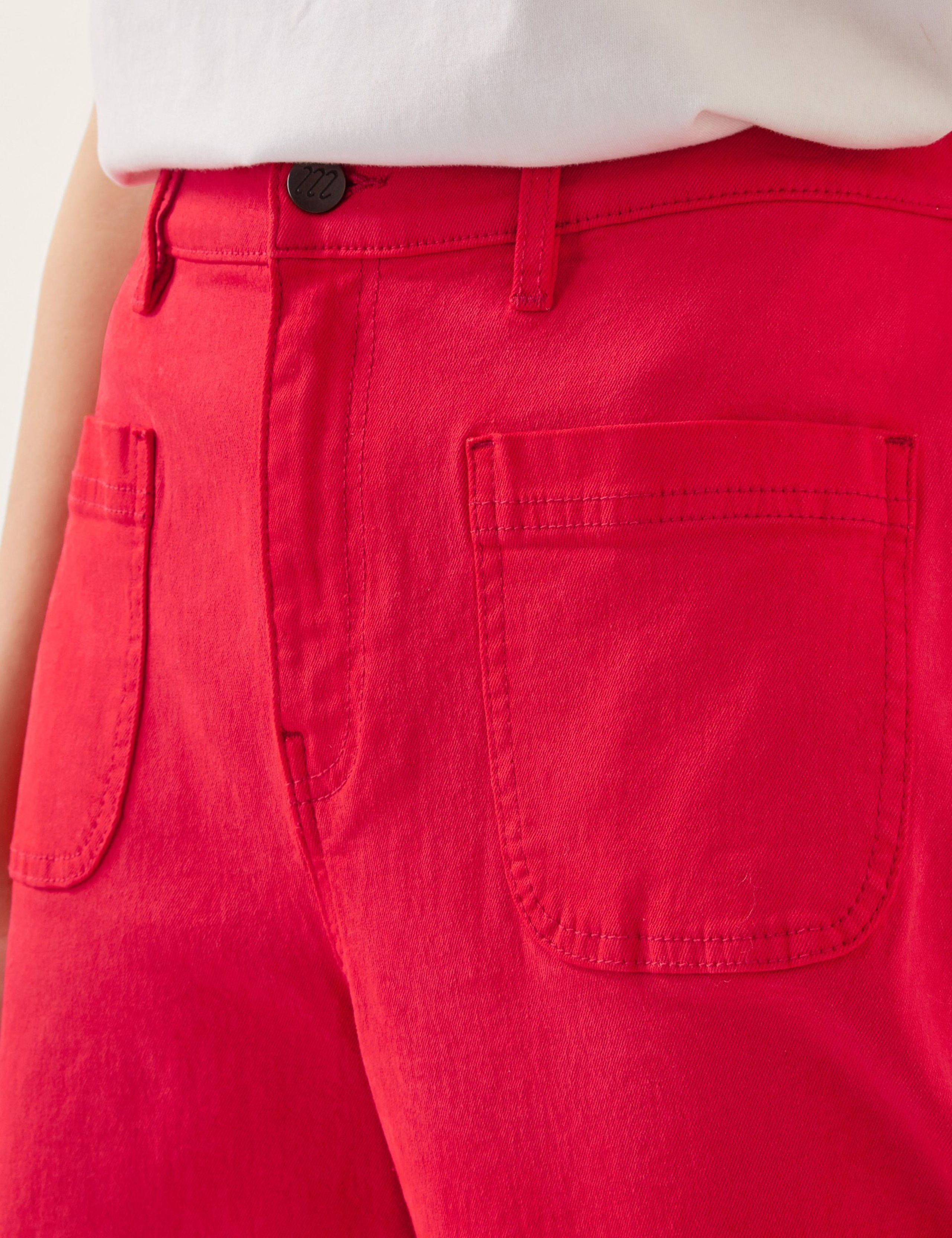High Waisted Straight Leg Cropped Jeans 3 of 4