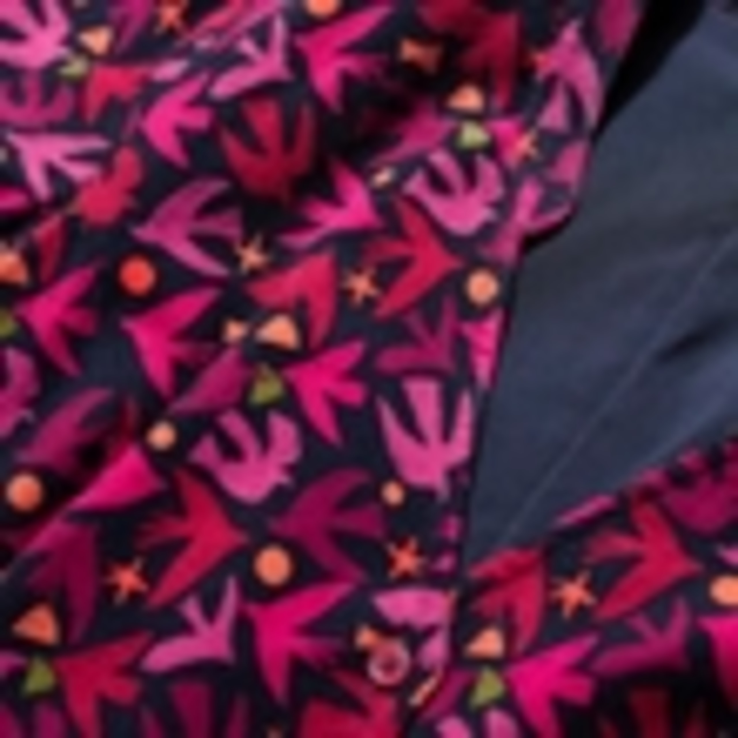 Pure Cotton Cord Printed Waisted Midi Dress 6 of 6