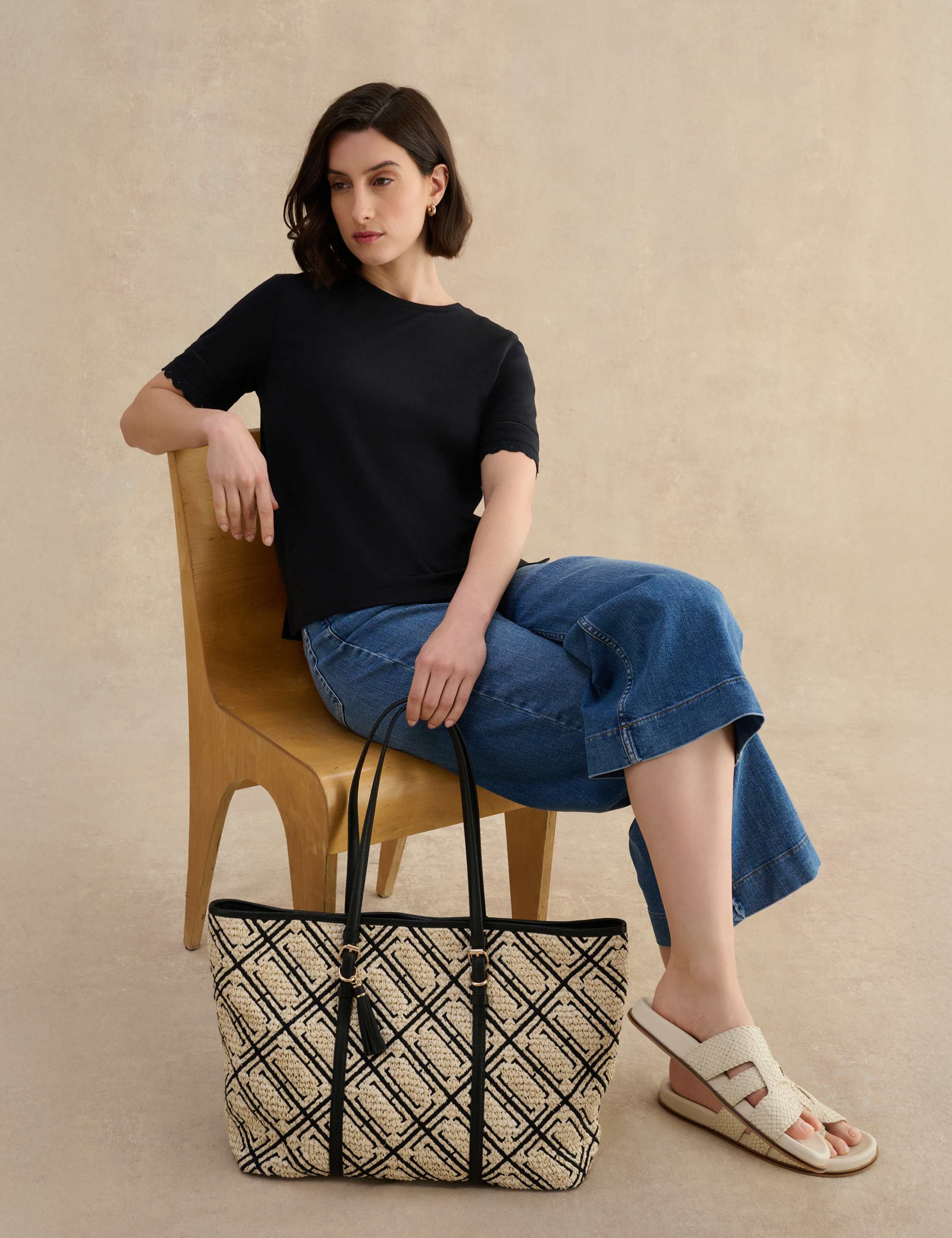 Pure Cotton Broderie T-Shirt 3 of 5