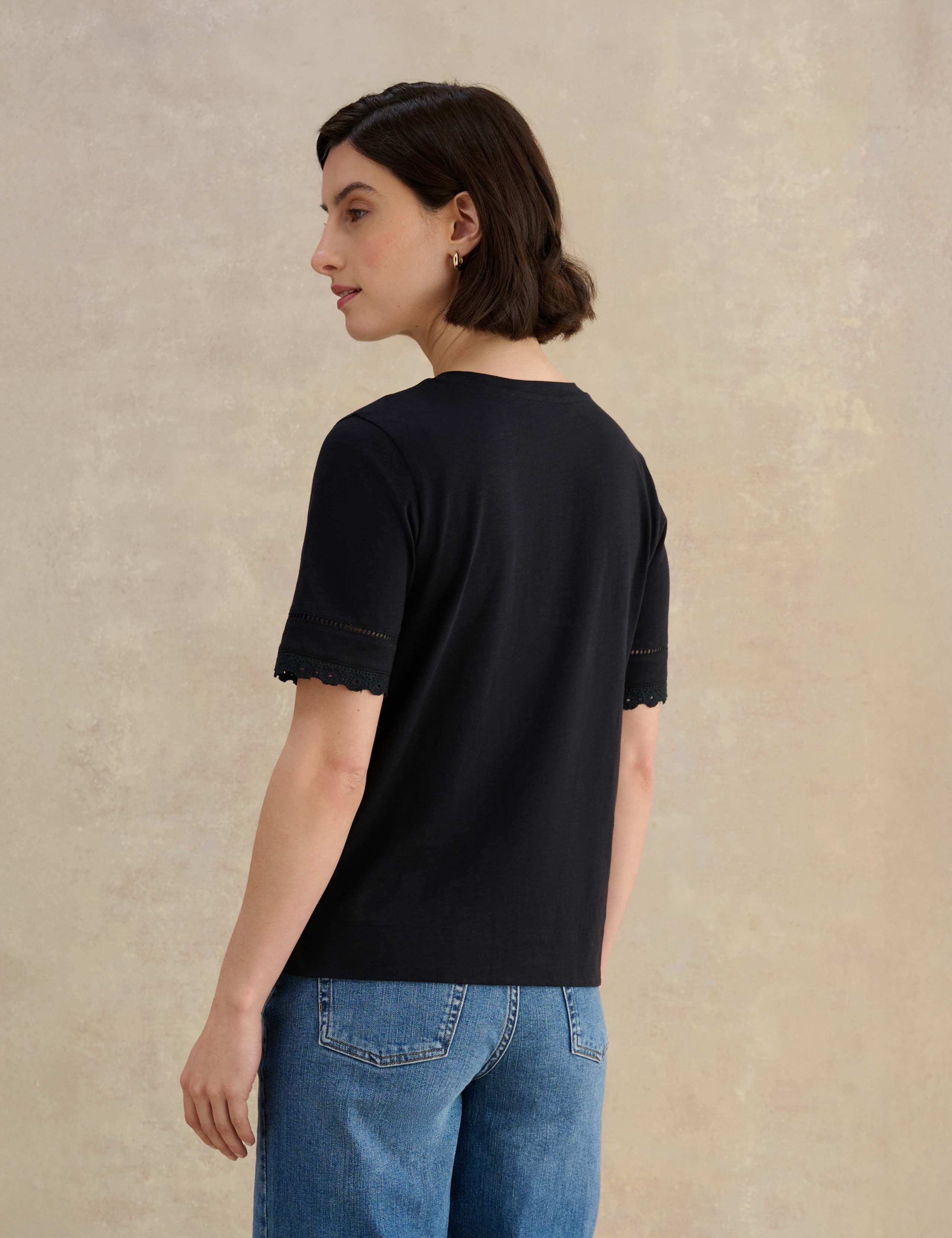 Pure Cotton Broderie T-Shirt 4 of 5