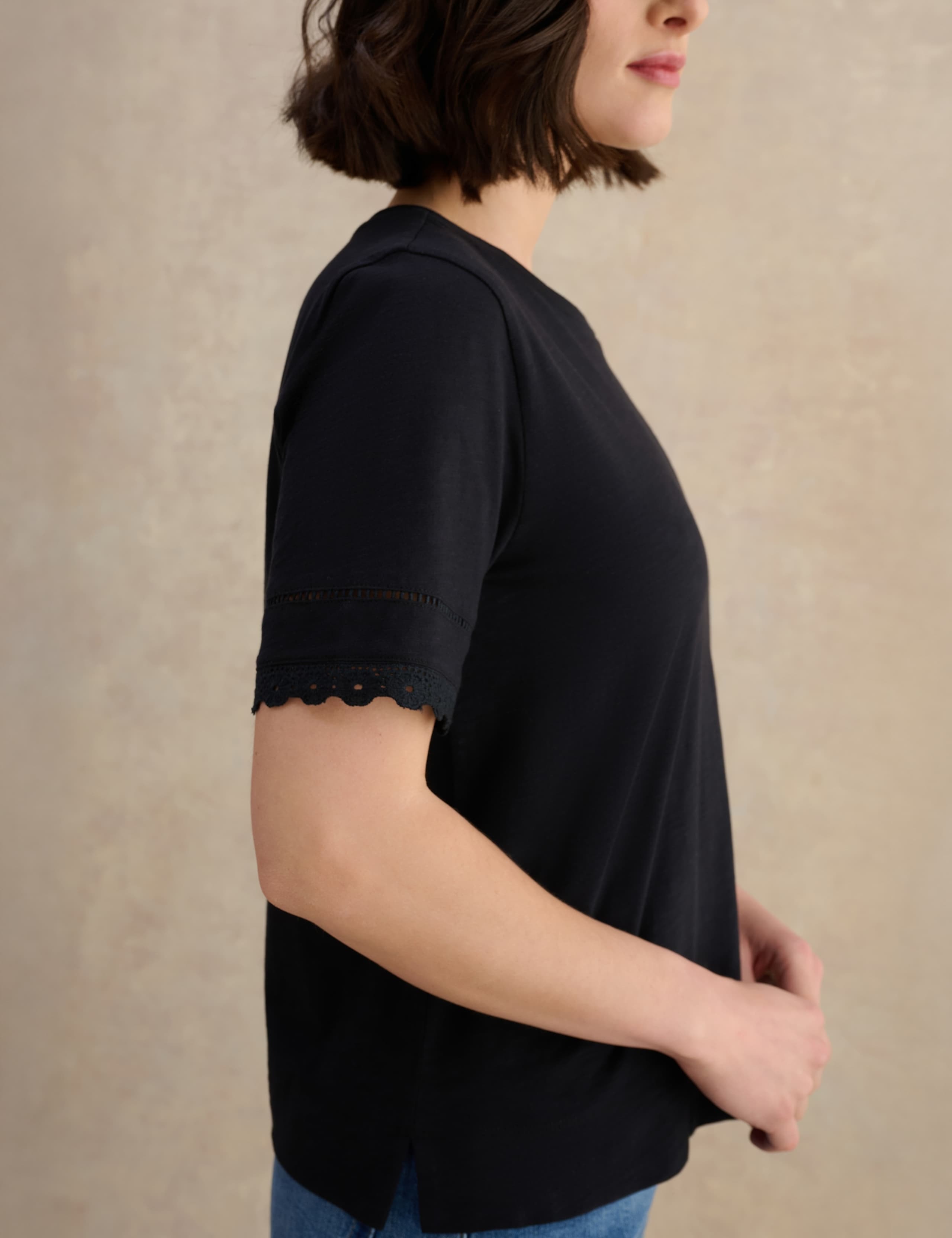 Pure Cotton Broderie T-Shirt 5 of 5
