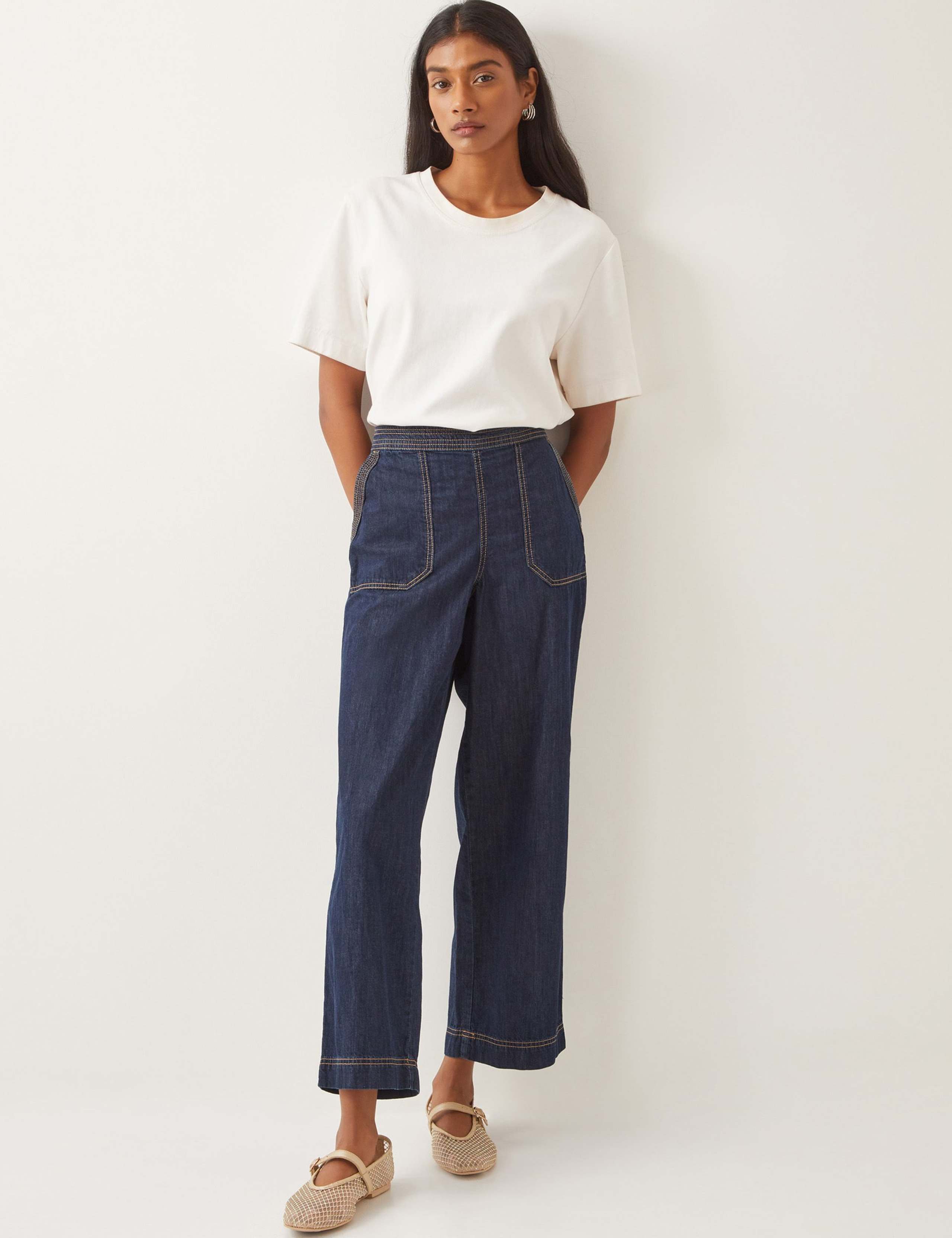 Wide Leg Cropped Jeans 2 of 5