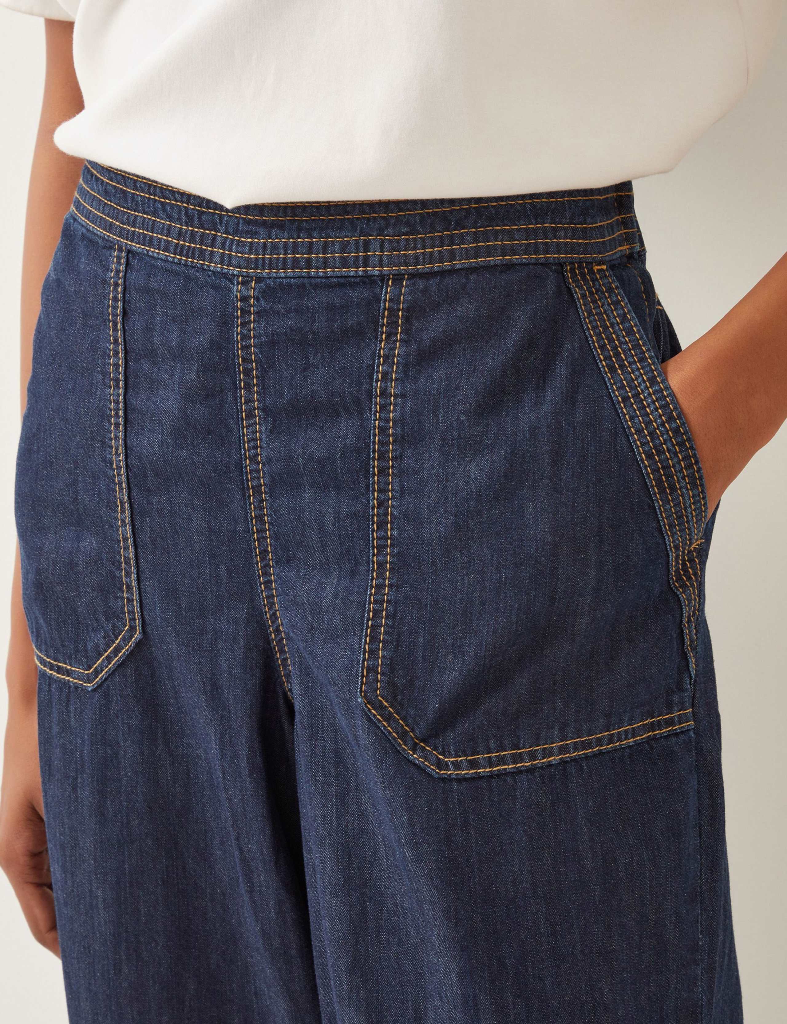 Wide Leg Cropped Jeans 3 of 5