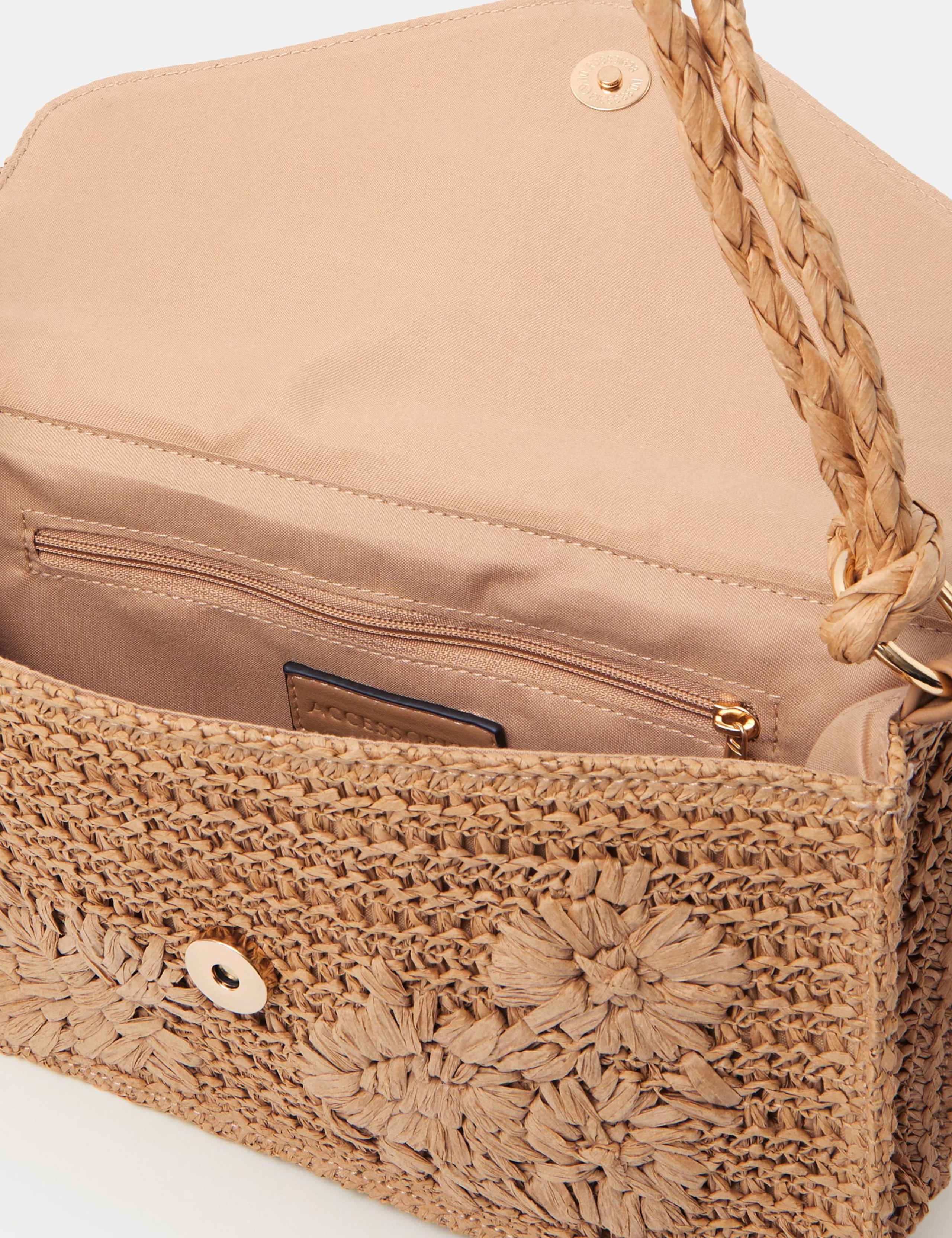 Raffia Flower Shoulder Bag 3 of 4
