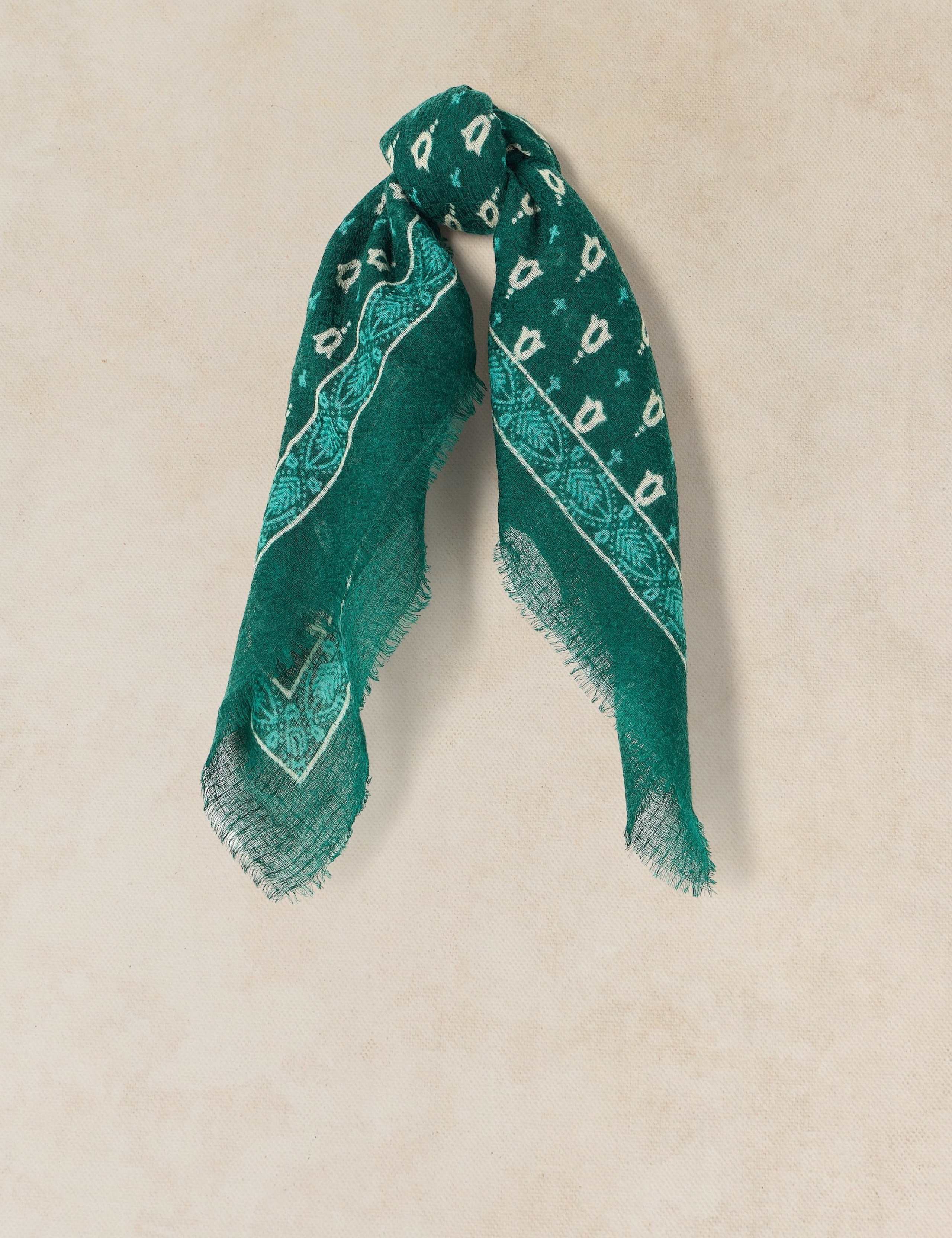 Pure Wool Square Scarf 1 of 4