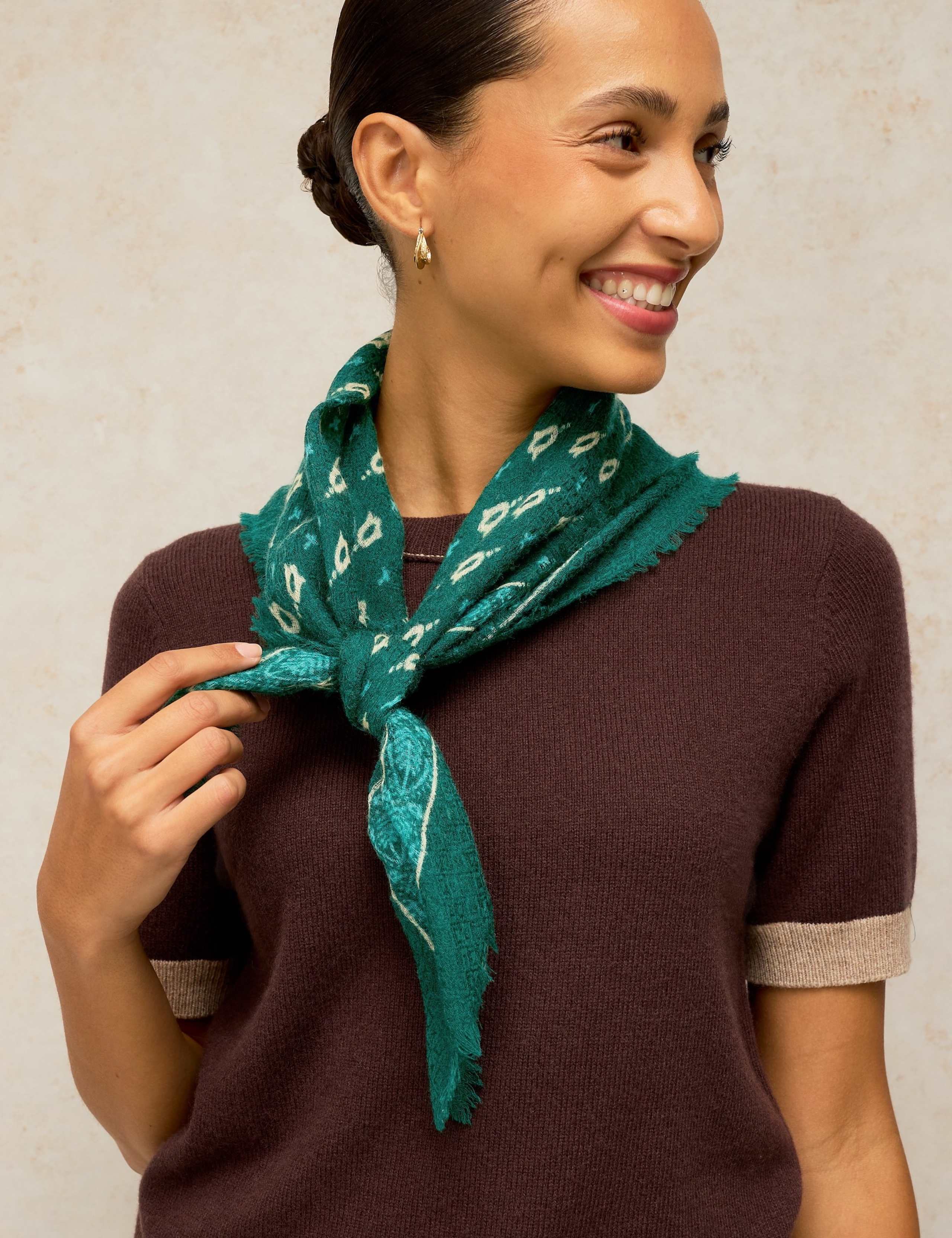 Pure Wool Square Scarf 2 of 4