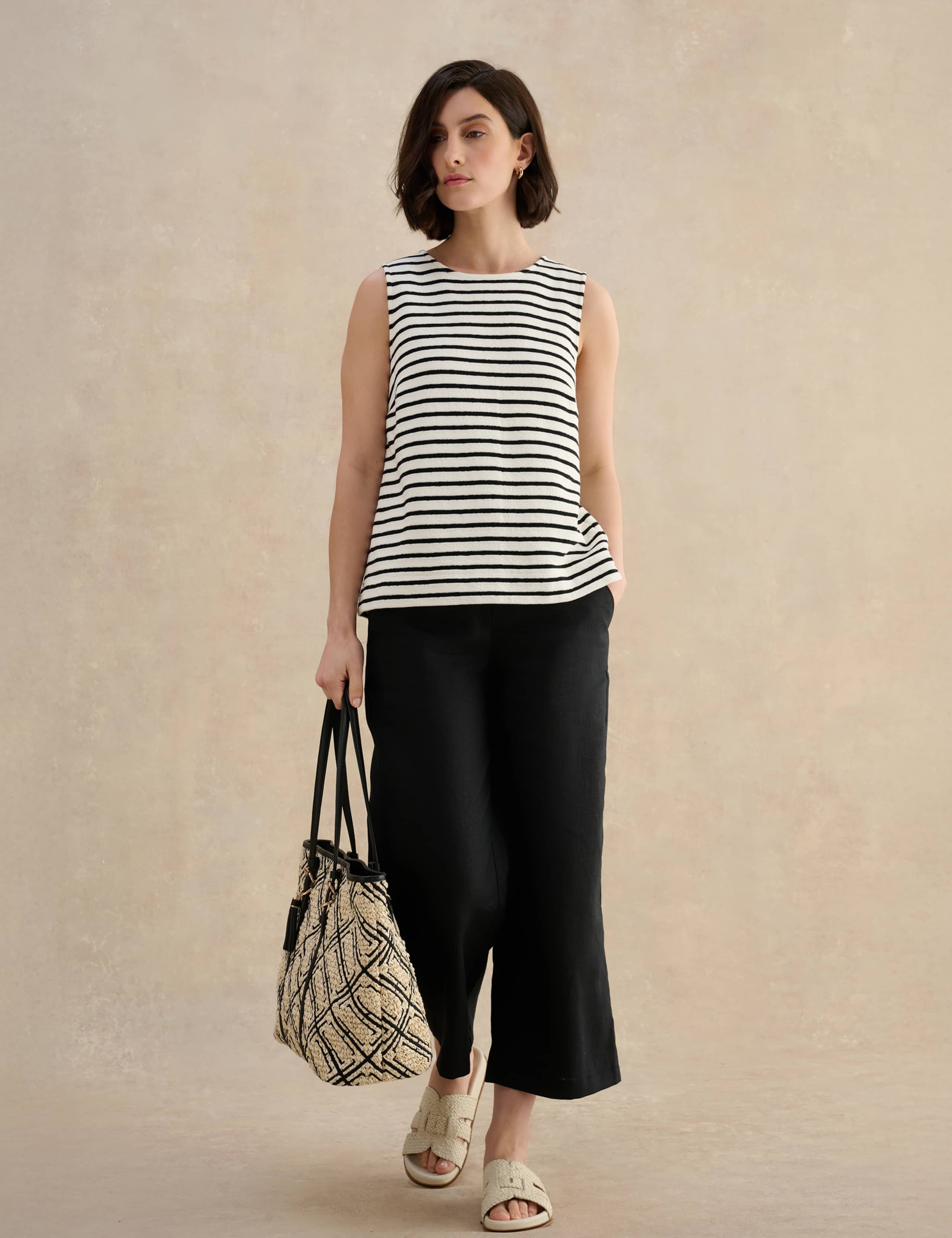 Pure Cotton Striped Knitted Vest 3 of 6