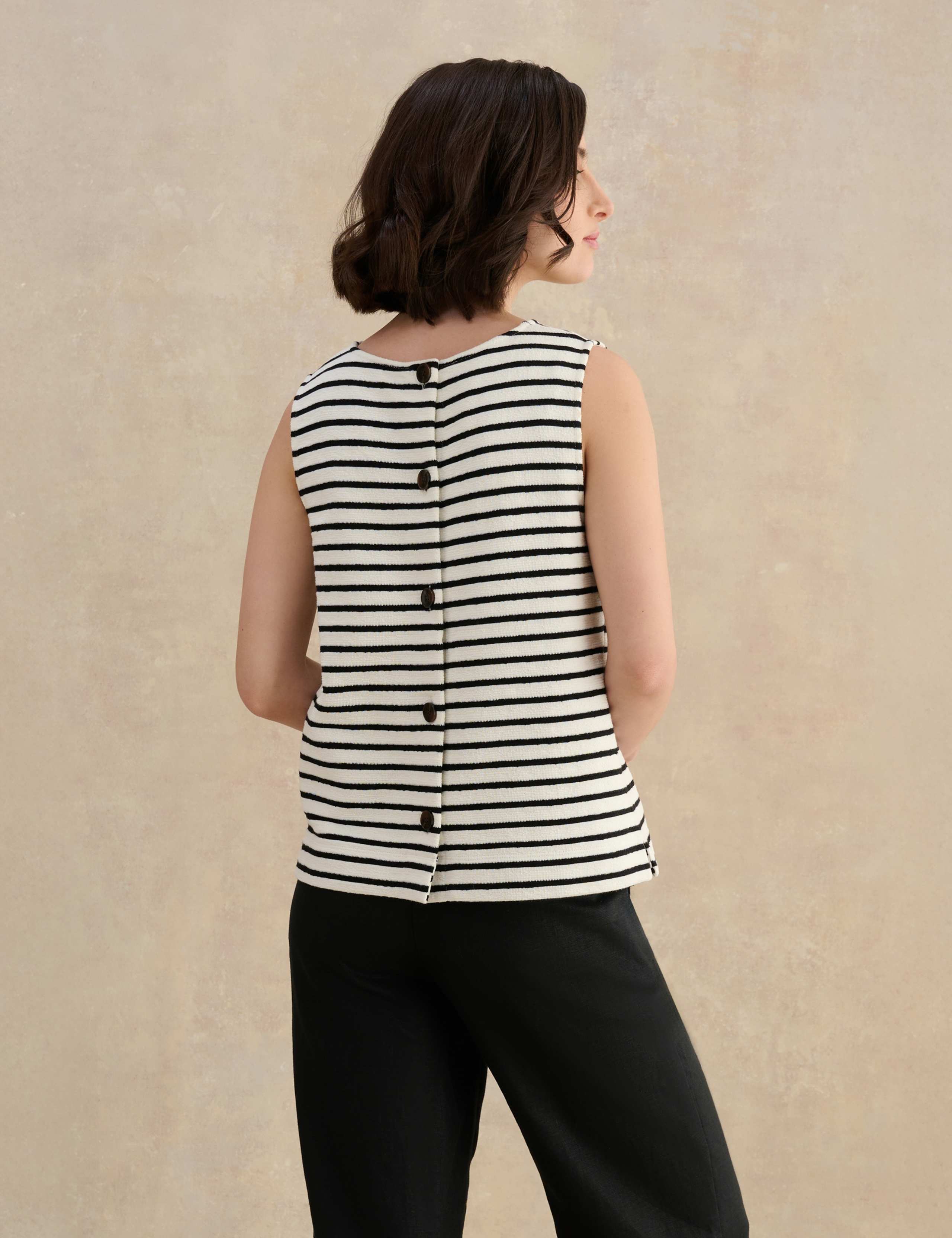 Pure Cotton Striped Knitted Vest 4 of 6