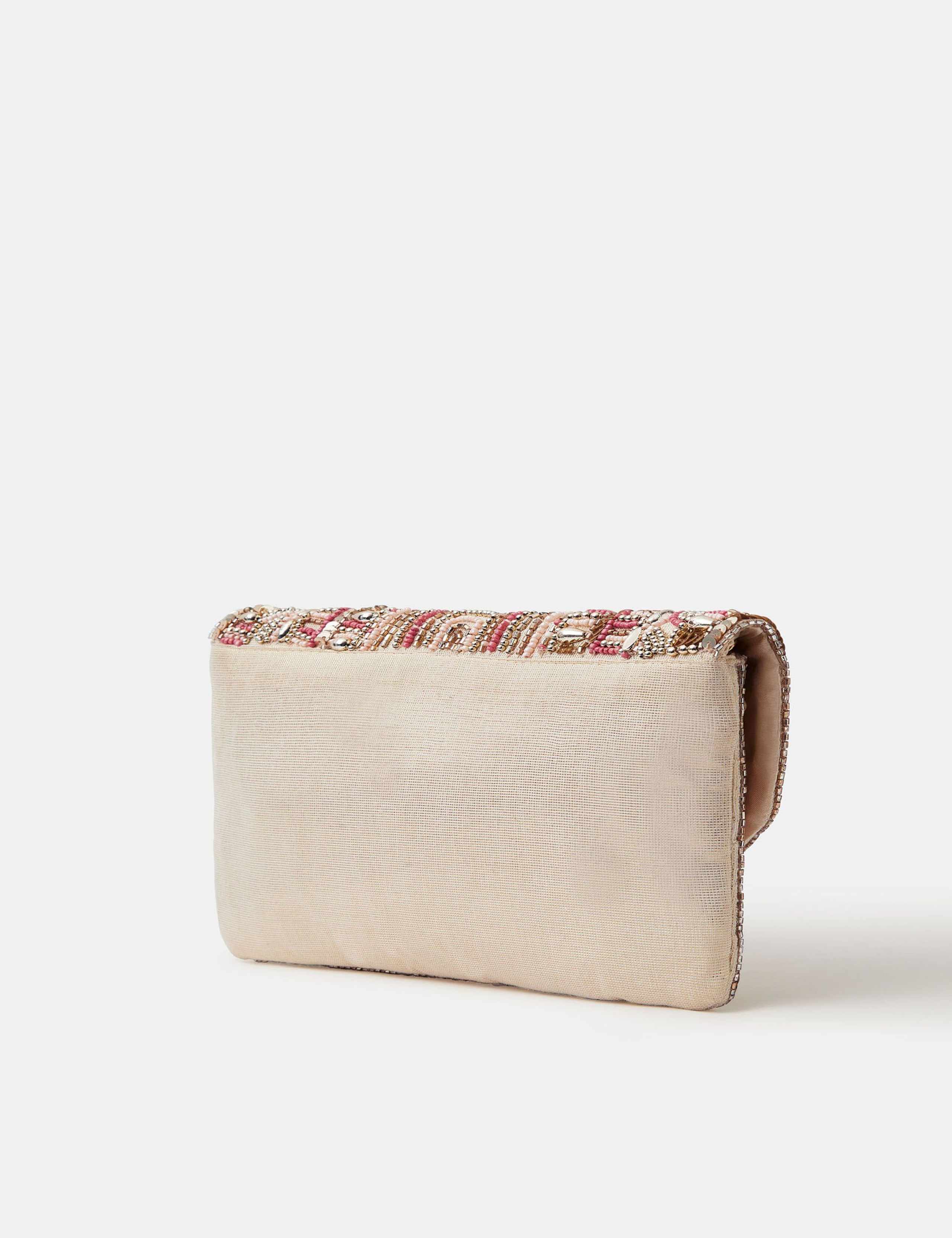 Cotton Rich Beaded Clutch Bag 2 of 4