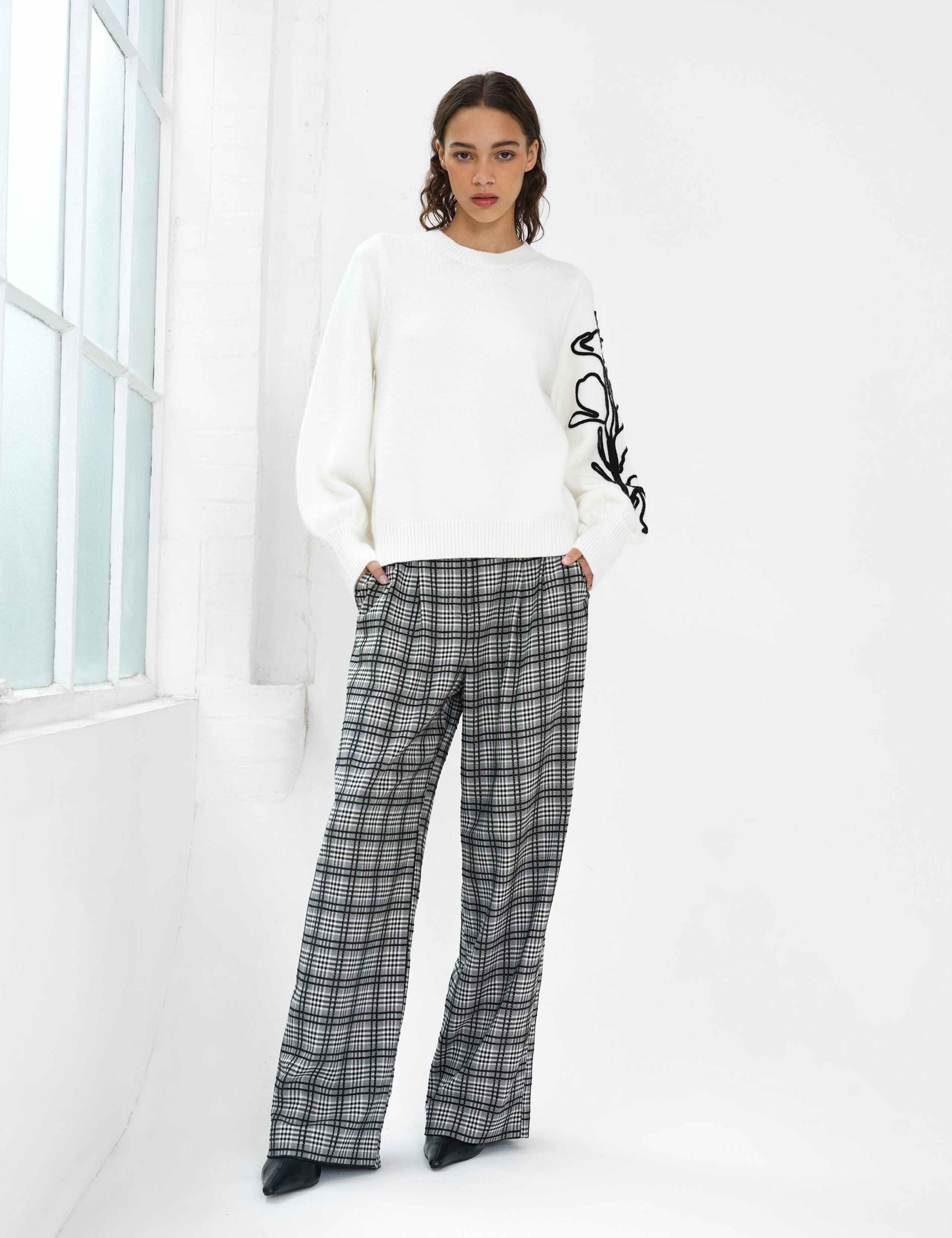 Embroidered Crew Neck Jumper 3 of 6