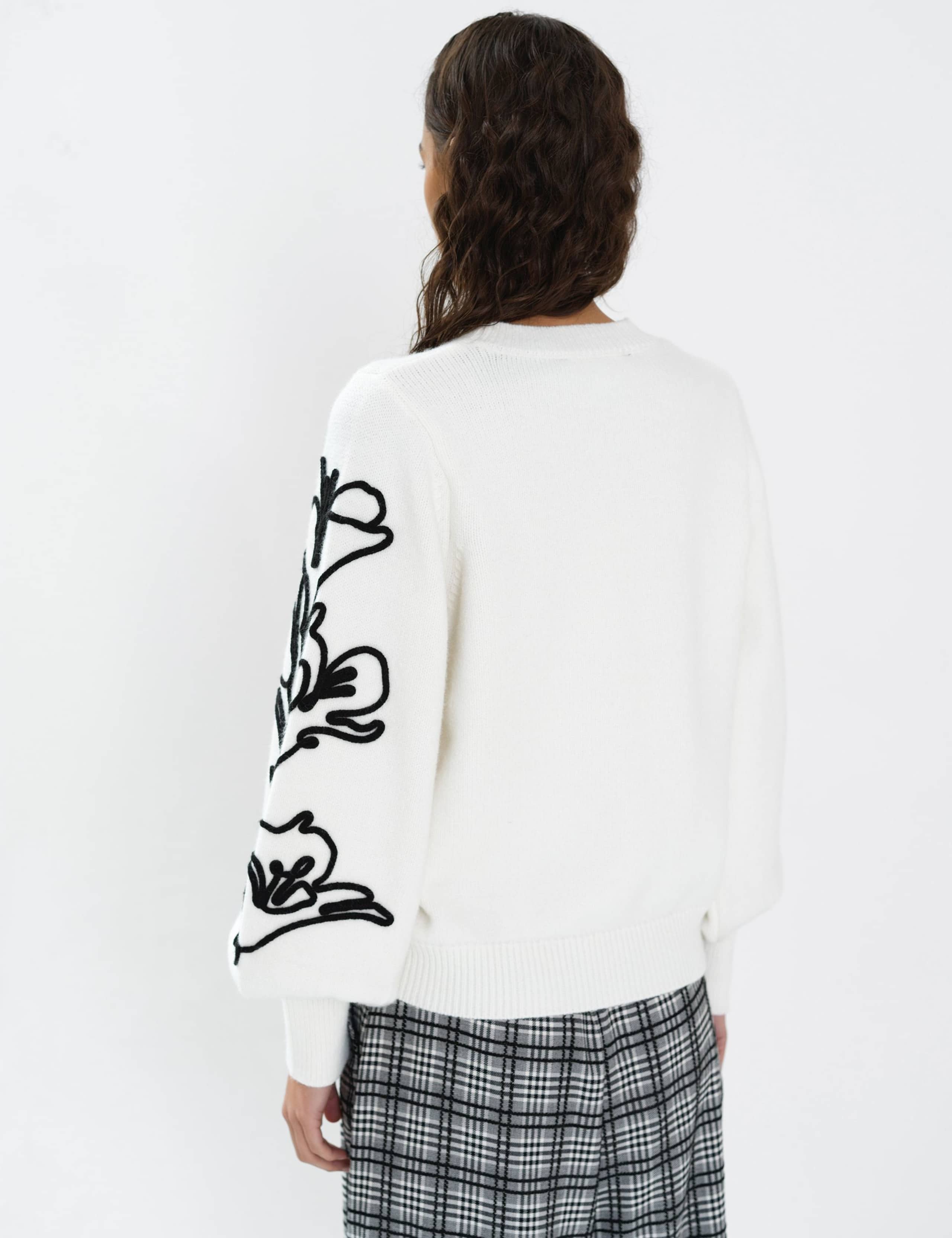 Embroidered Crew Neck Jumper 5 of 6