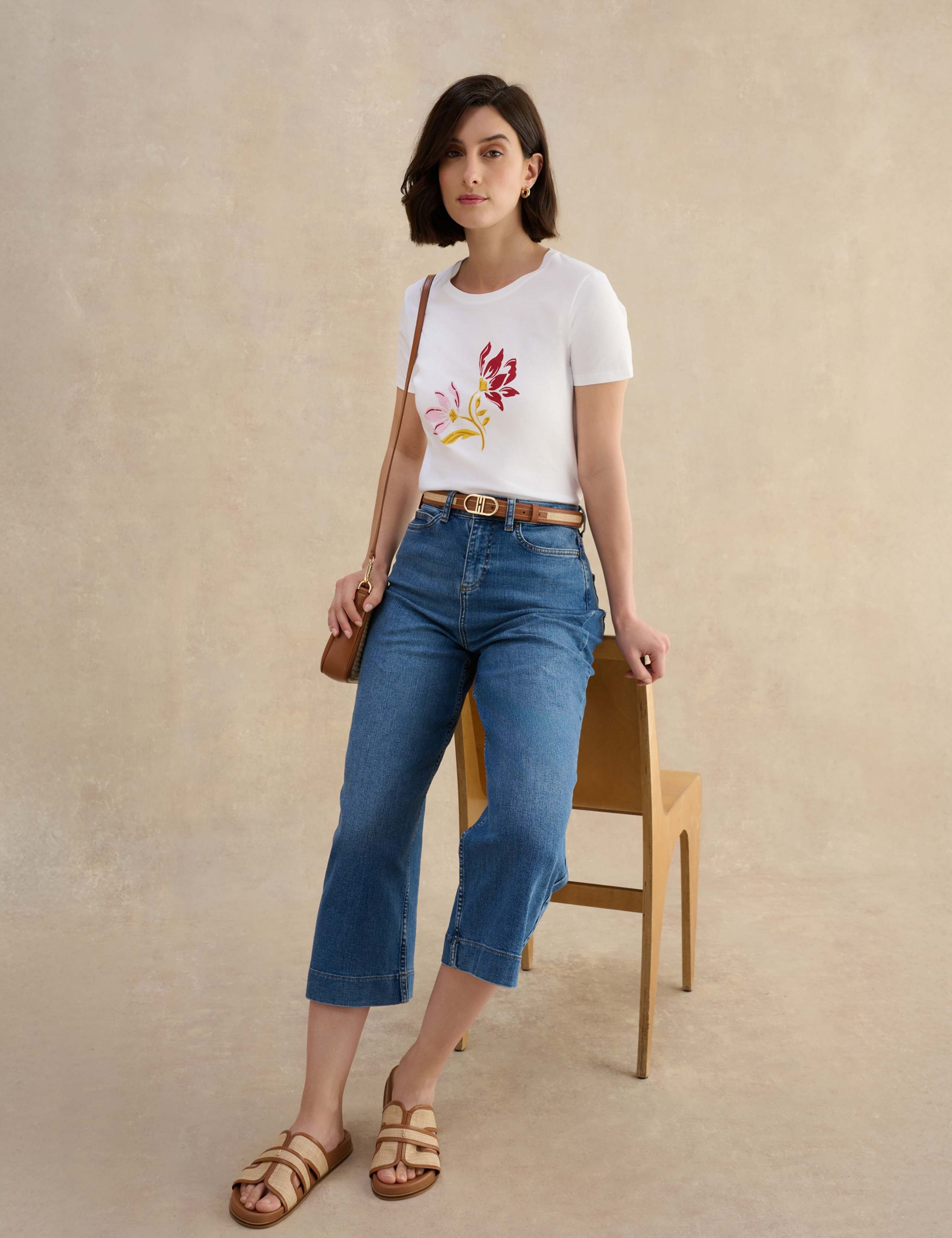 Pure Cotton Floral T-Shirt 3 of 5