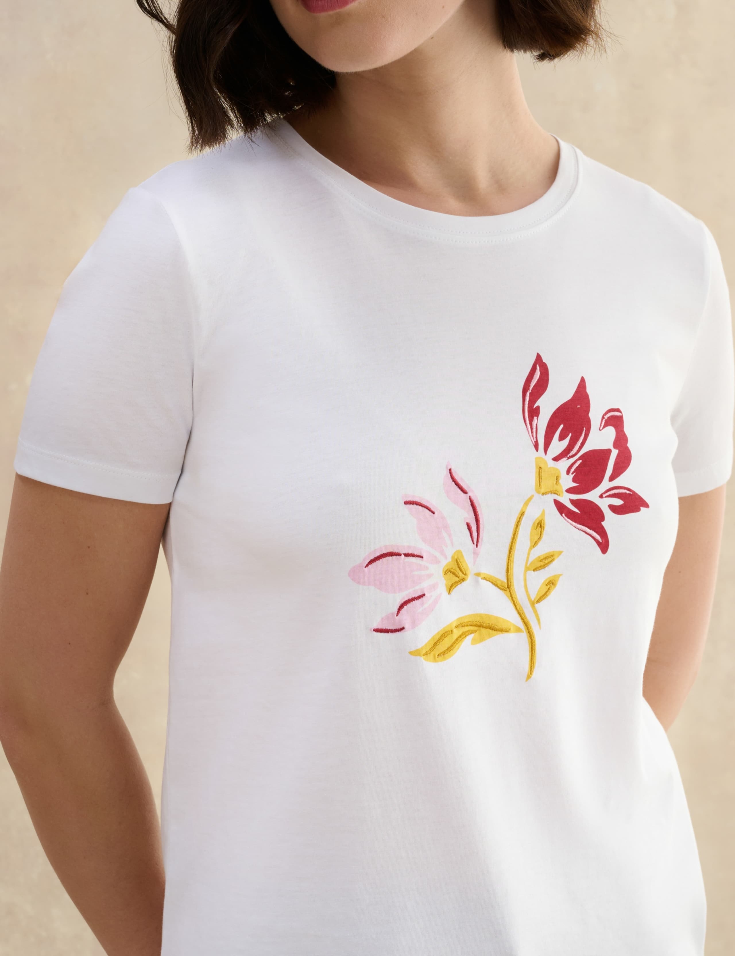 Pure Cotton Floral T-Shirt 5 of 5