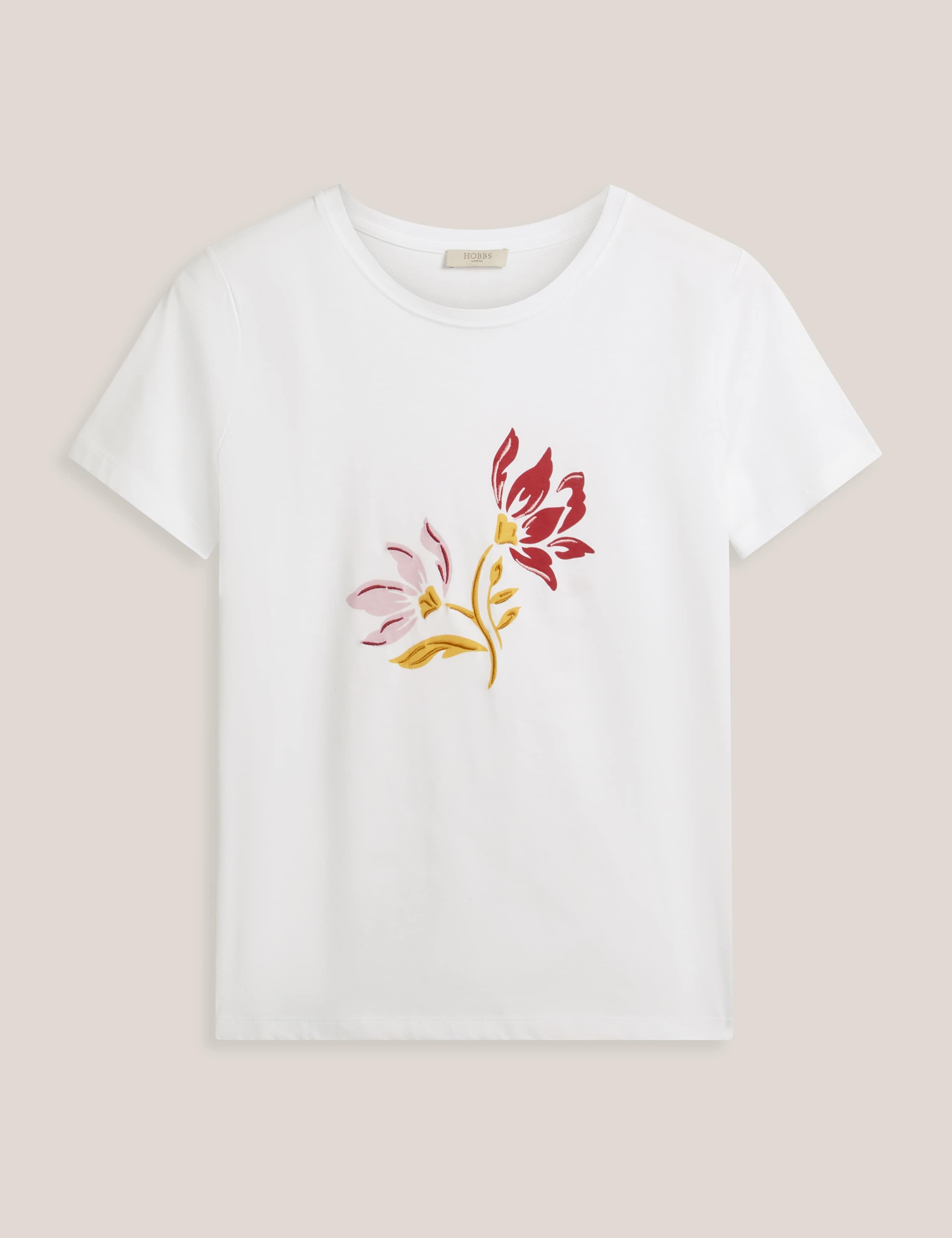 Pure Cotton Floral T-Shirt 2 of 5