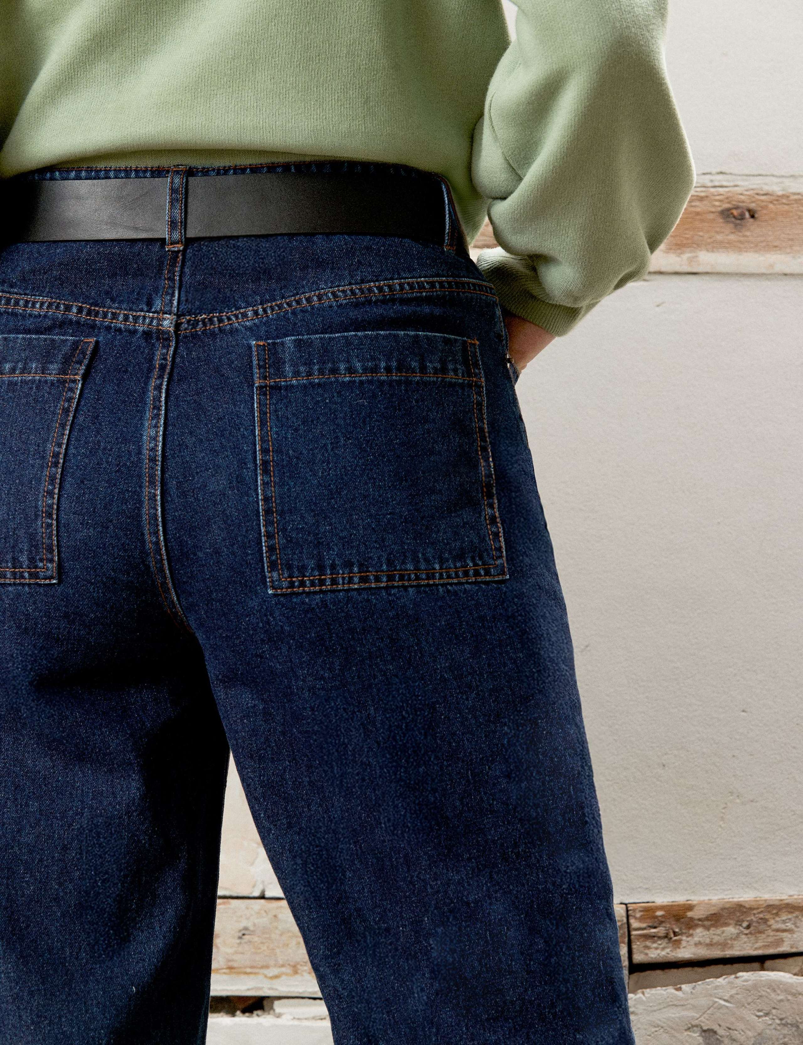 High Waisted Wide Leg Turn Up Jeans 5 of 6