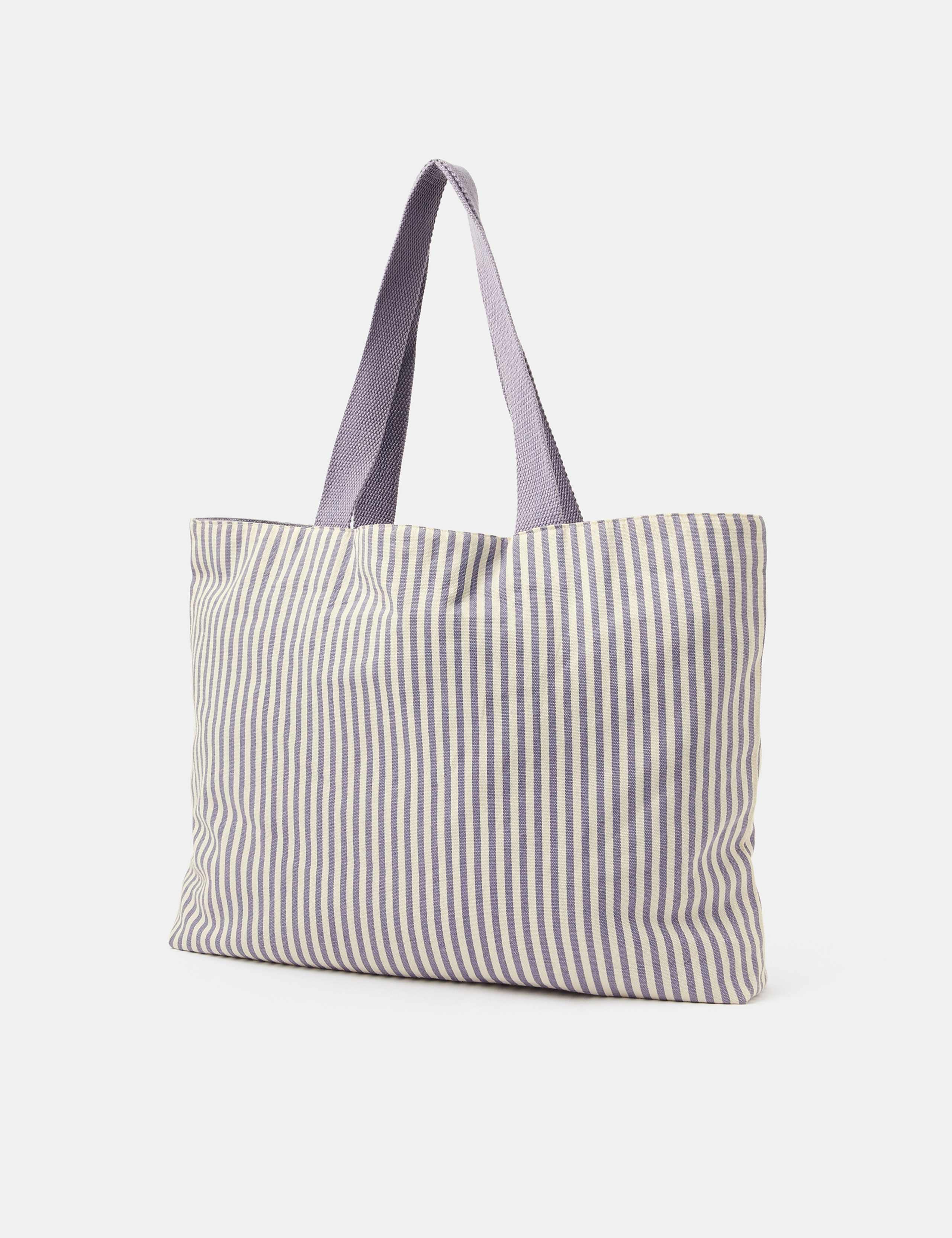 Pure Cotton Striped Shopper 2 of 5