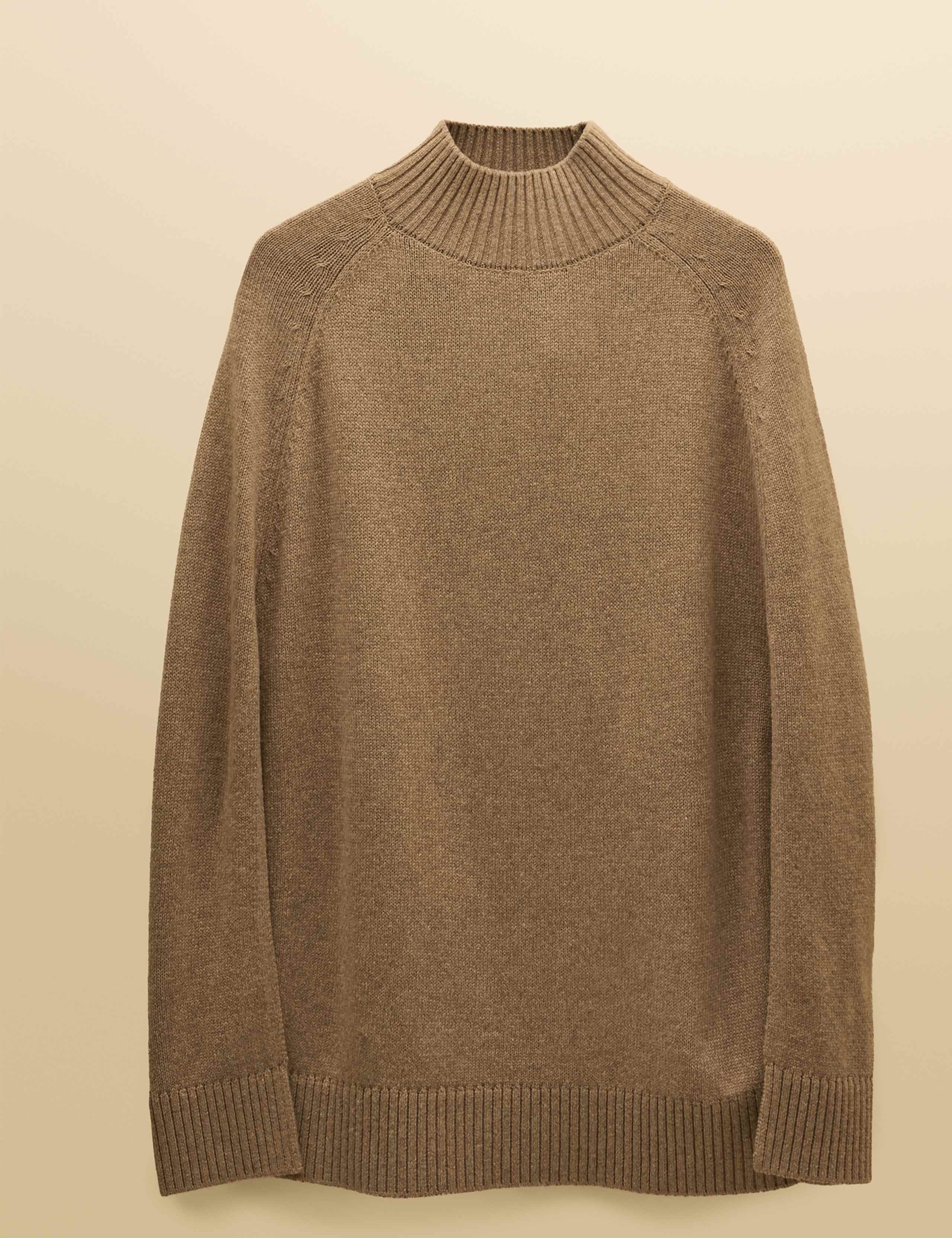 Textured High Neck Knitted Cape 4 of 7