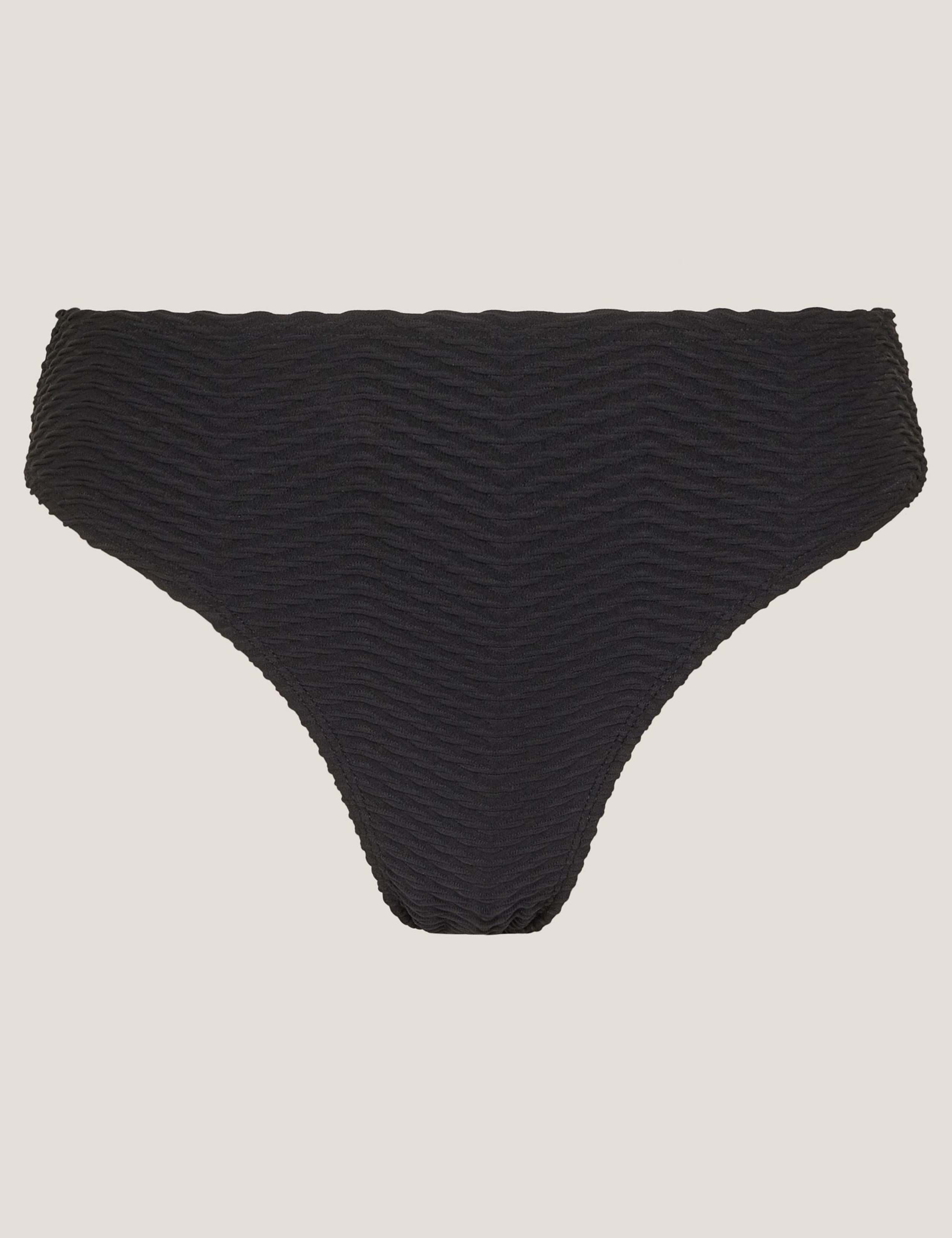Textured High Leg Bikini Bottoms 2 of 5