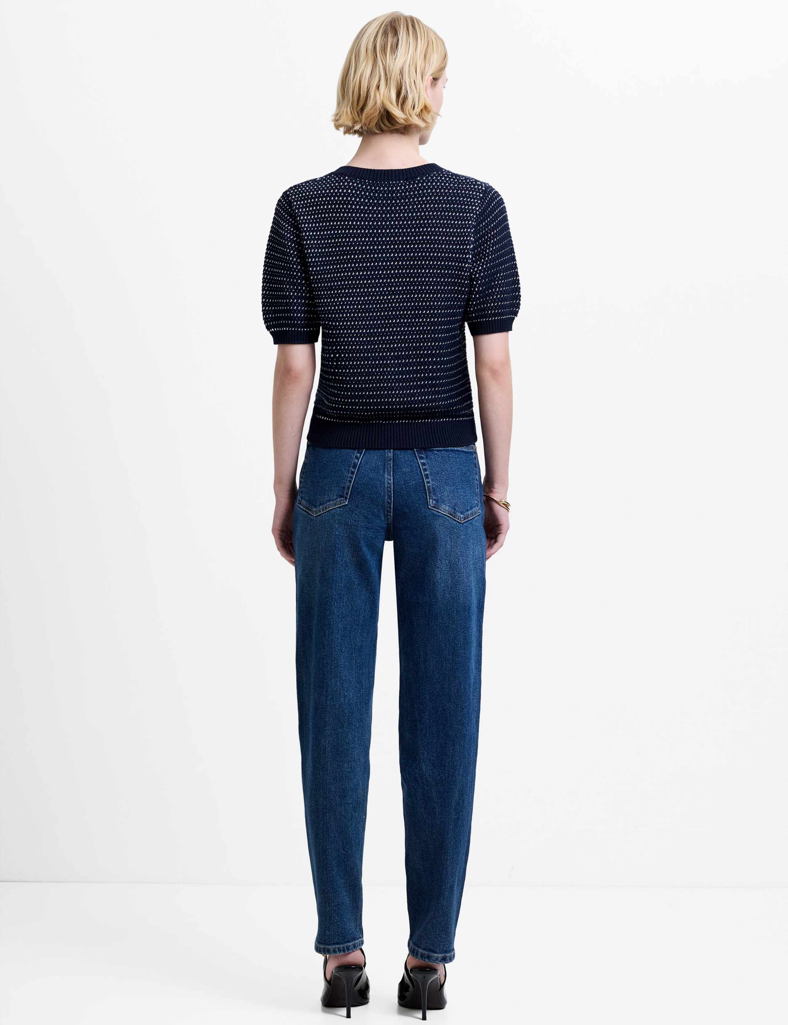 Cotton Rich Textured Cardigan 3 of 6