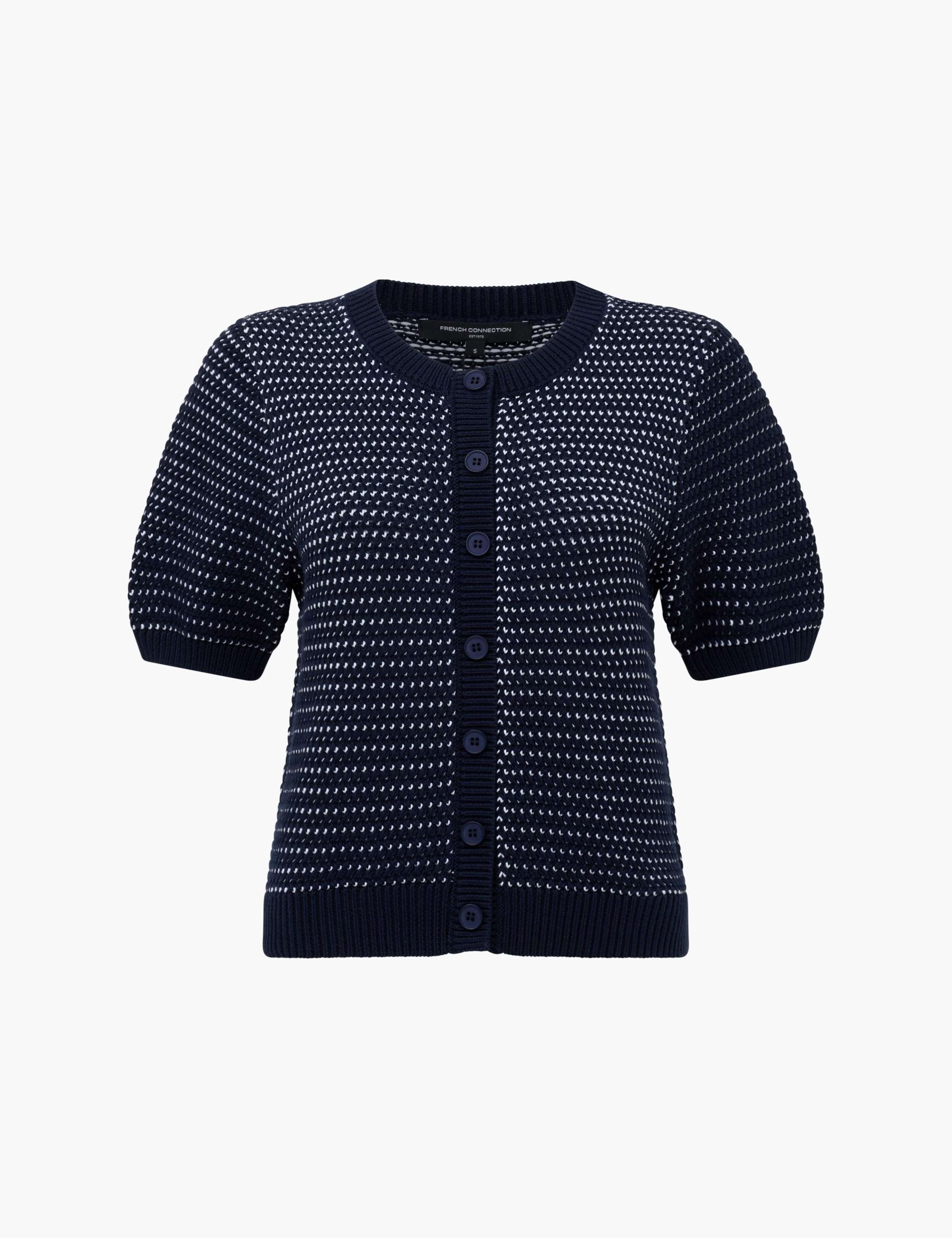 Cotton Rich Textured Cardigan 2 of 6