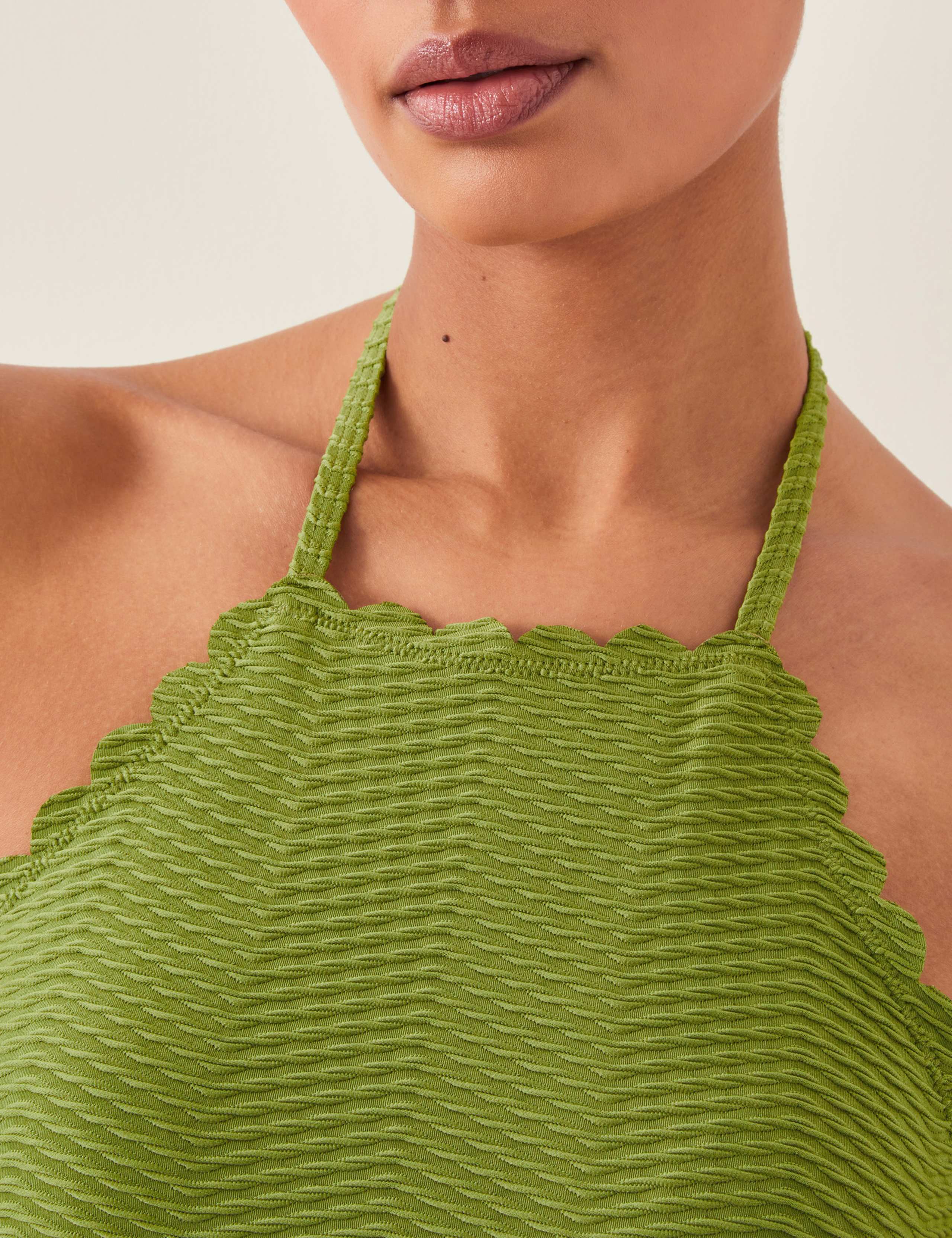 Ribbed Halterneck Swimsuit 3 of 4