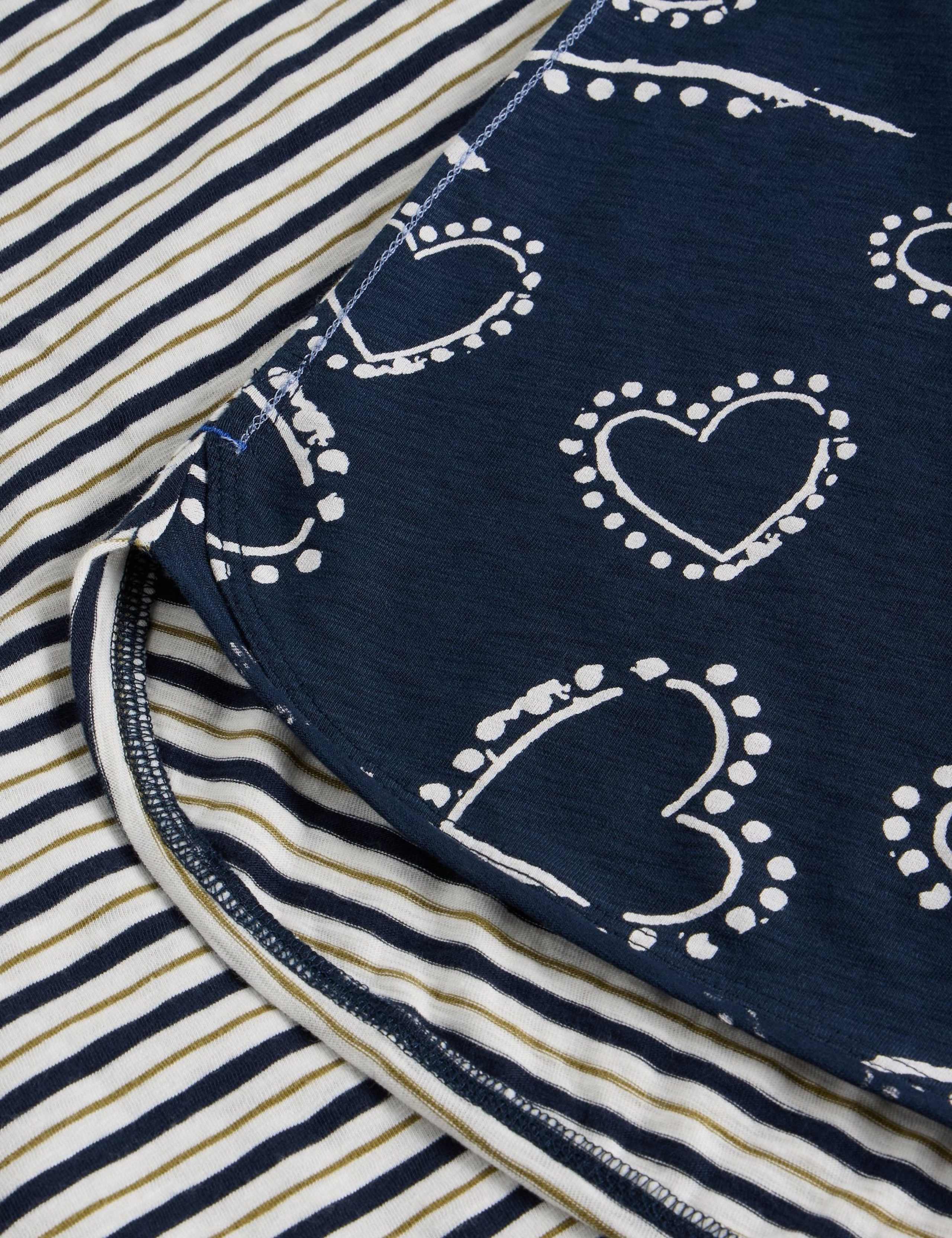 Pure Cotton Leaf Print Top 4 of 6