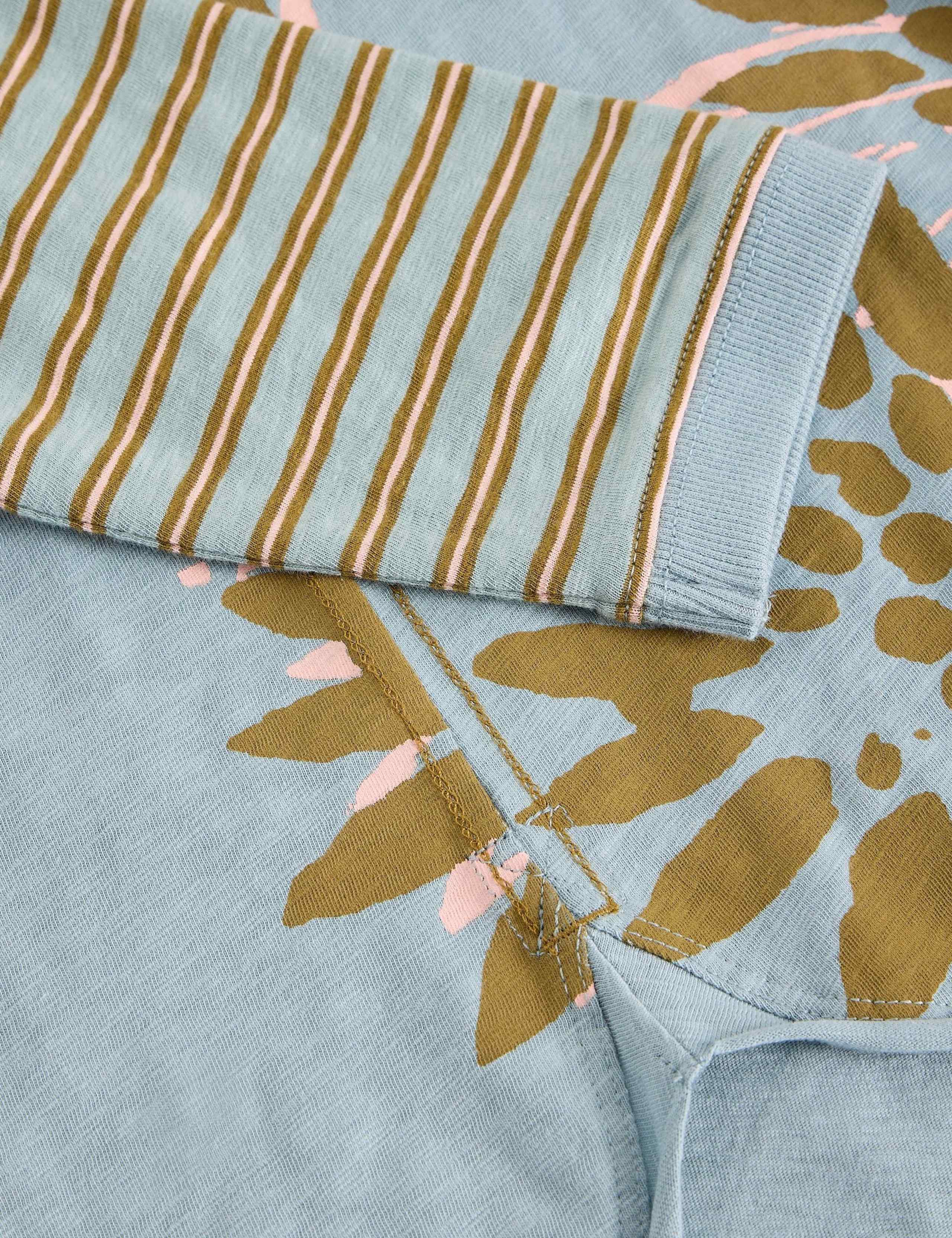 Pure Cotton Printed Crew Neck Top 5 of 6