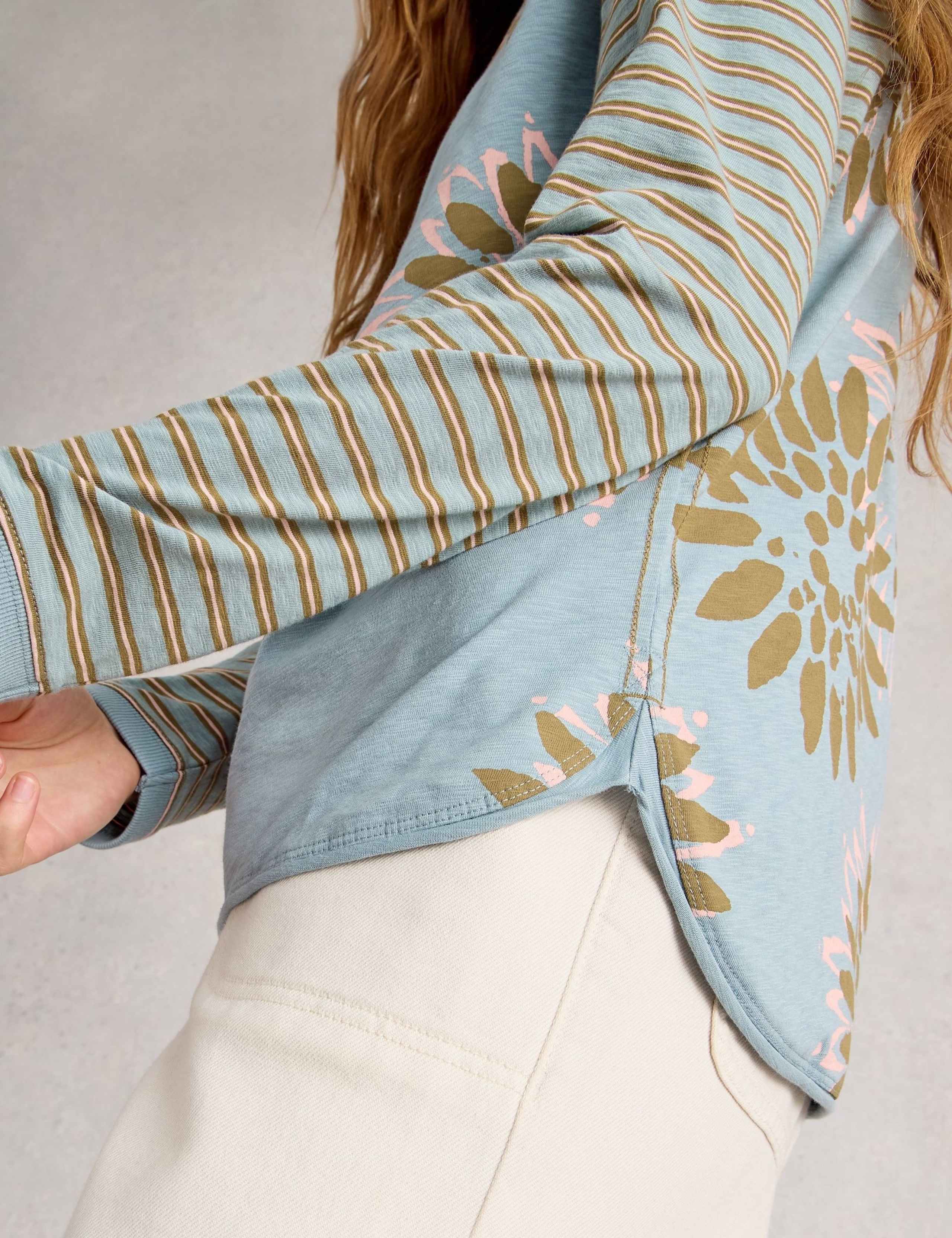 Pure Cotton Printed Crew Neck Top 6 of 6